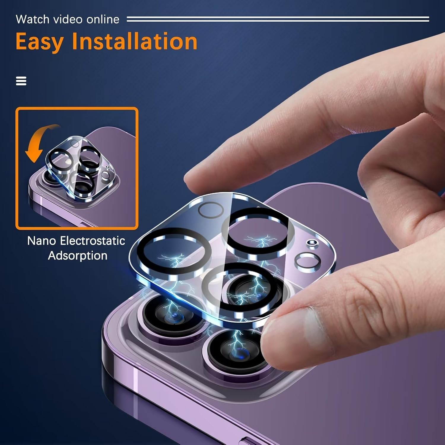 Thumbnail 4 de UniqueMe Camera Lens Protector 3 Pack