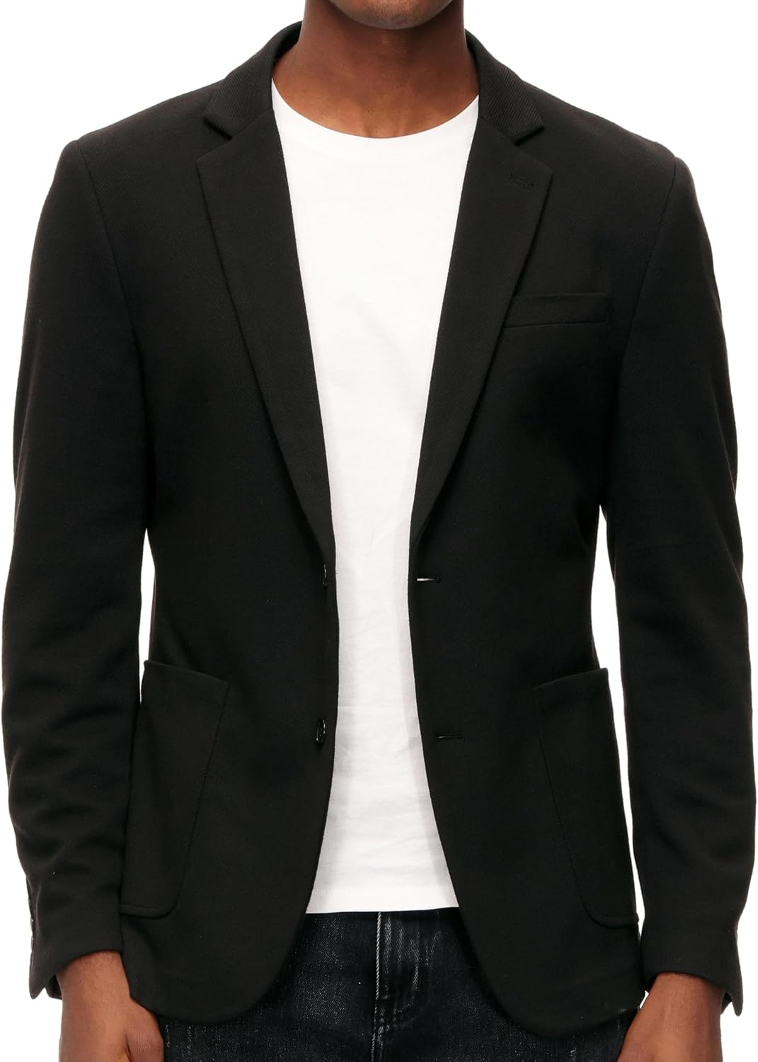Detalle de PJ PAUL JONES Men's Casual Knit Blazer, Two-Button Stretch Sport Coat