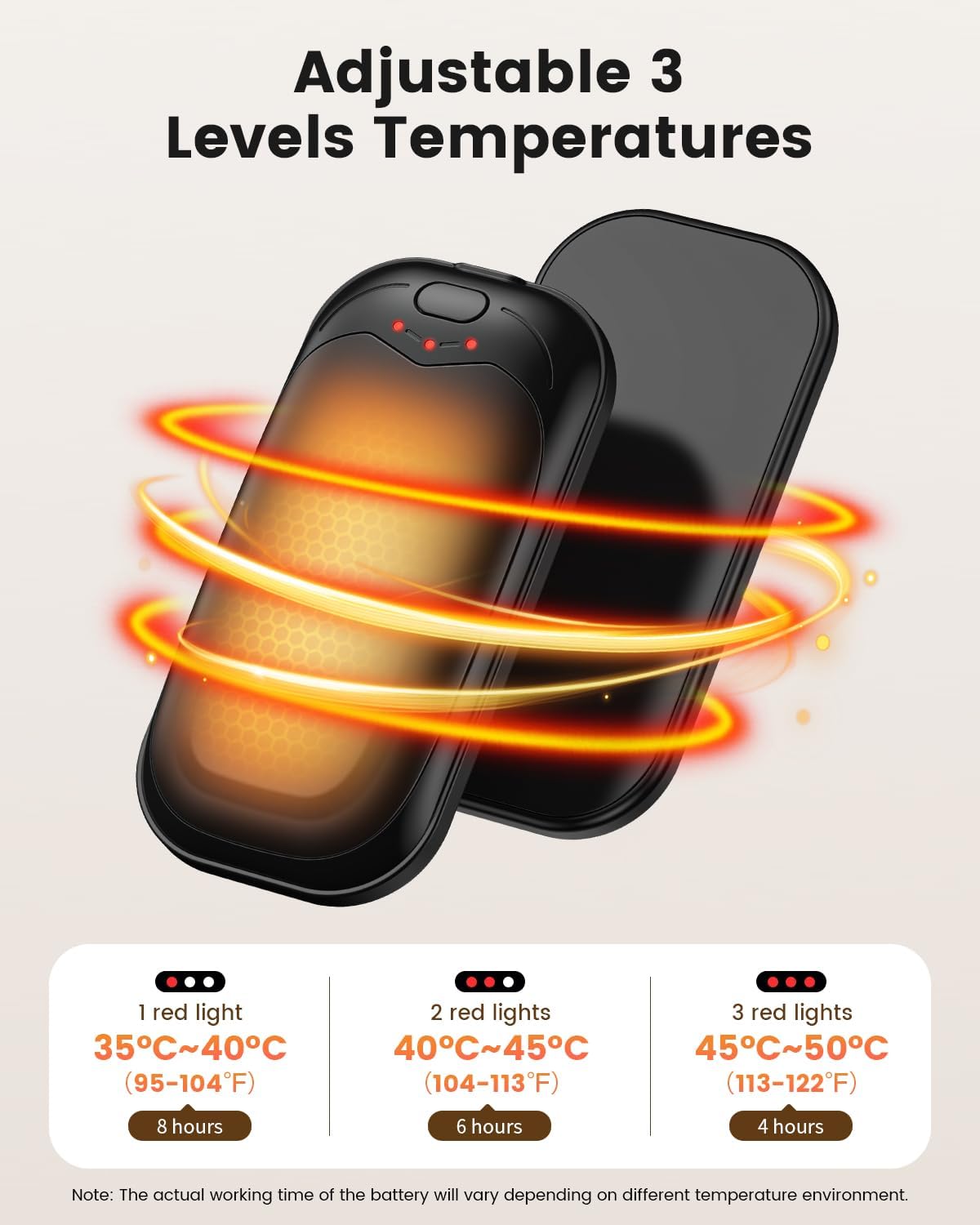 Detalle 2 de gabless Hand Warmers 2-pack rechargeable pocket heaters