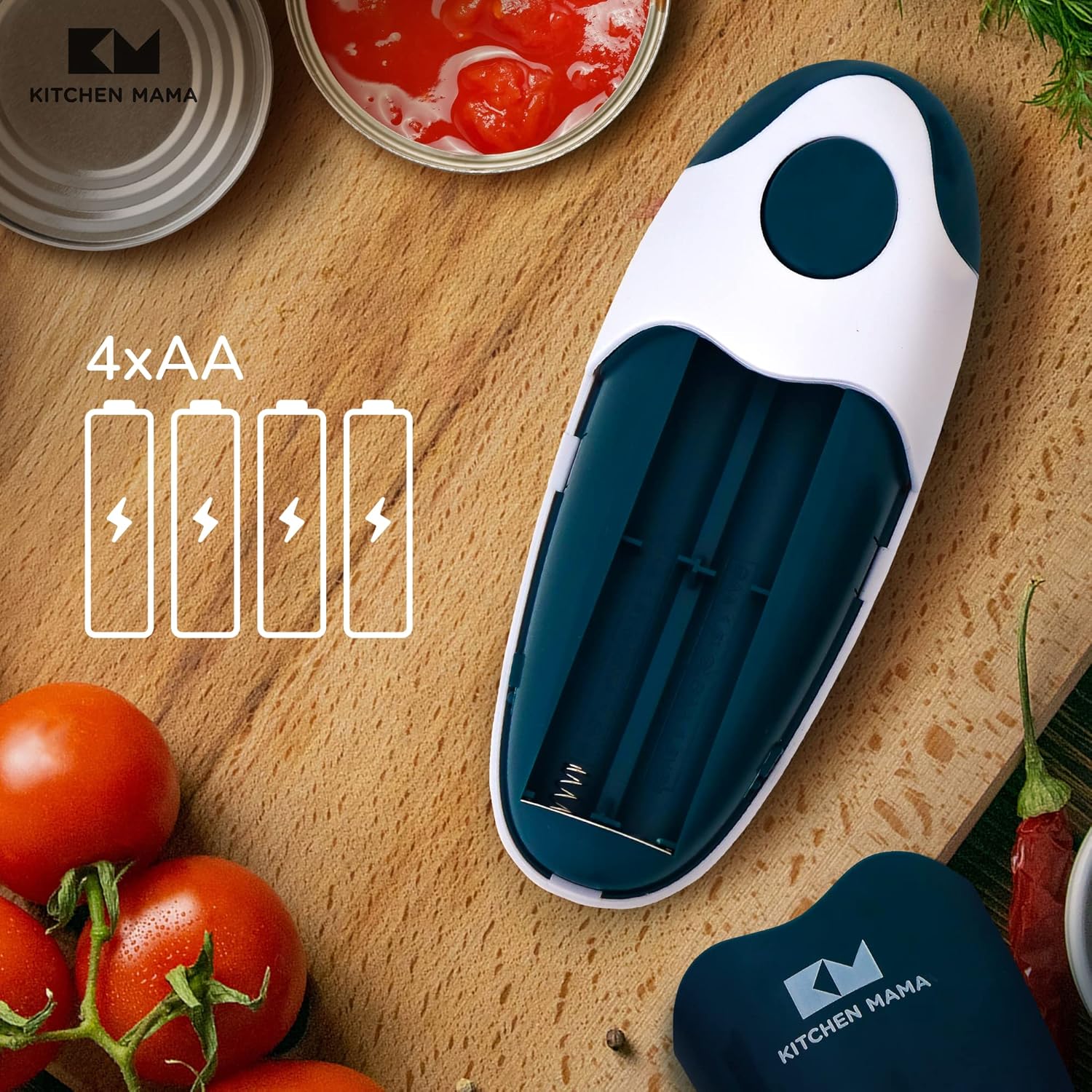 Thumbnail 6 de Kitchen Mama Auto 2.0 Electric Can Opener with Smooth-Edge Blade (Navy Blue)