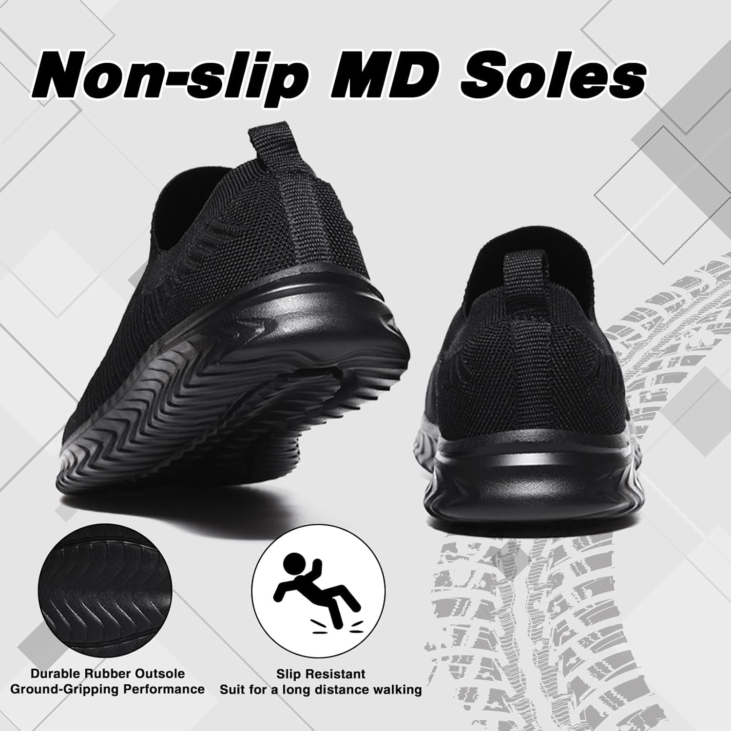 Detalle 1 de Slip-On Trainers Slip on Nordic walking shoes