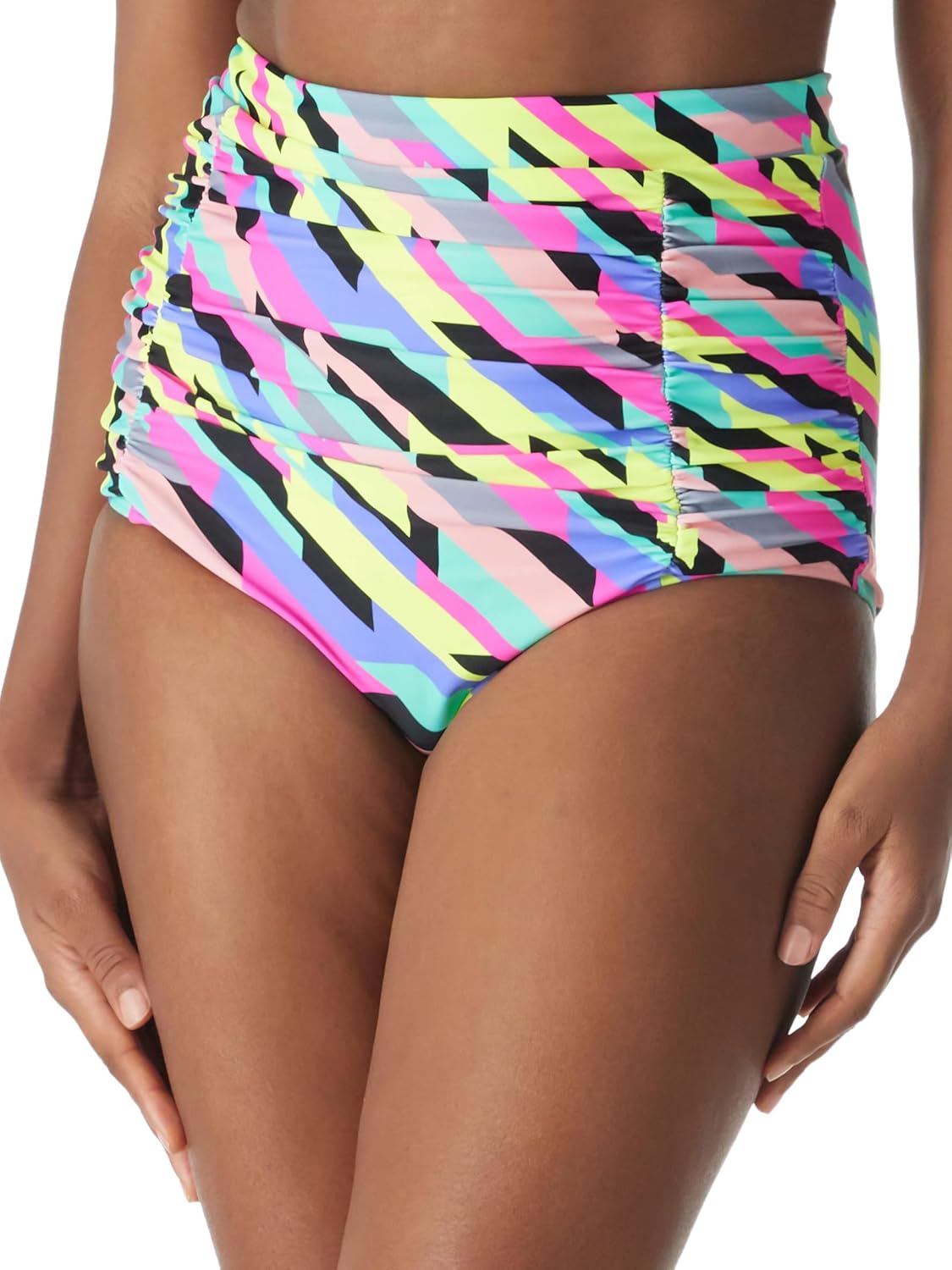 Thumbnail 6 de Ocean Blues Women’s High Waisted Tummy Control Bikini Bottoms with Ruched Retro Fit