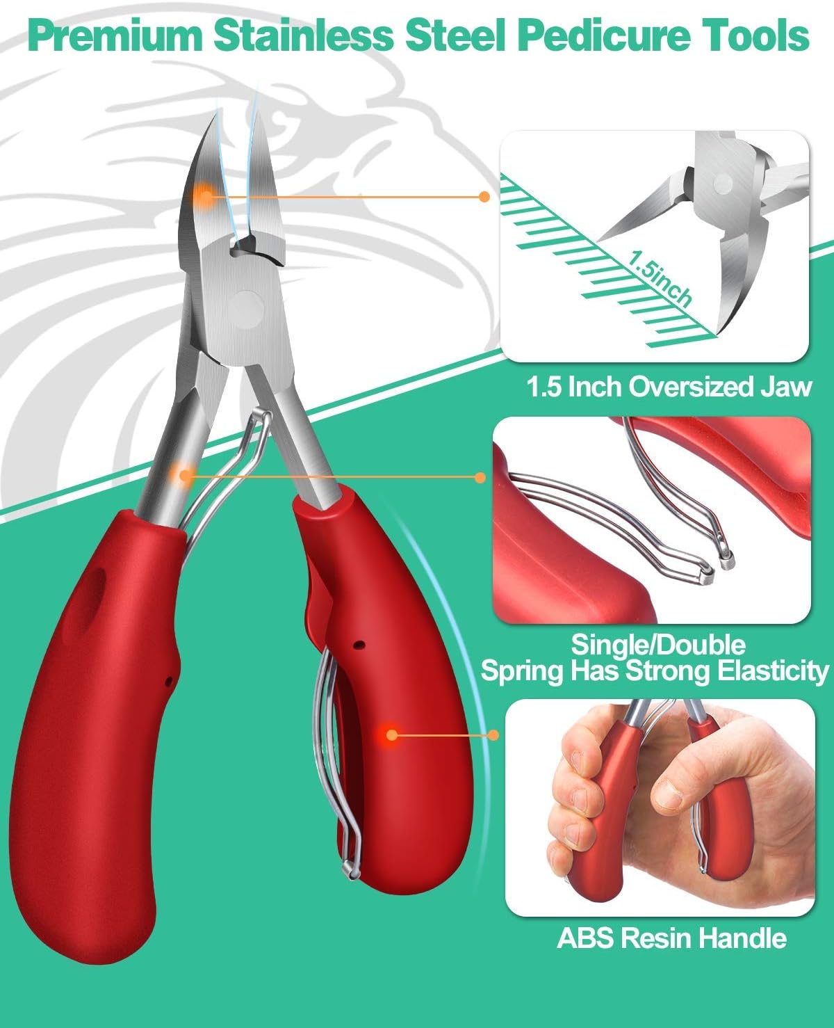 Detalle 2 de Softale Podiatrist Nail Clippers 1.5in