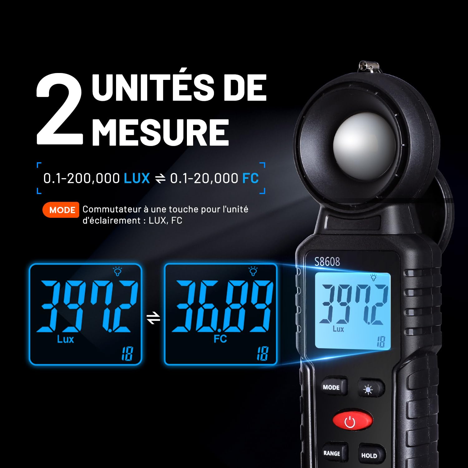 Thumbnail 4 de Mcbazel Digital Luxmètre 200000 lux 🔬
