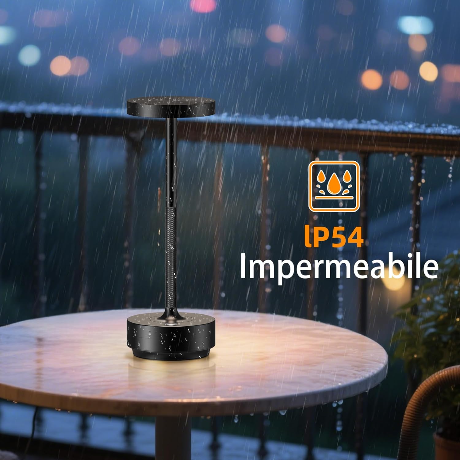 Detalle de SLSMD Lampada da tavolo senza fili LED 2 pezzi, ricaricabile 5000mAh, dimmerabile, 3 modalità di luce