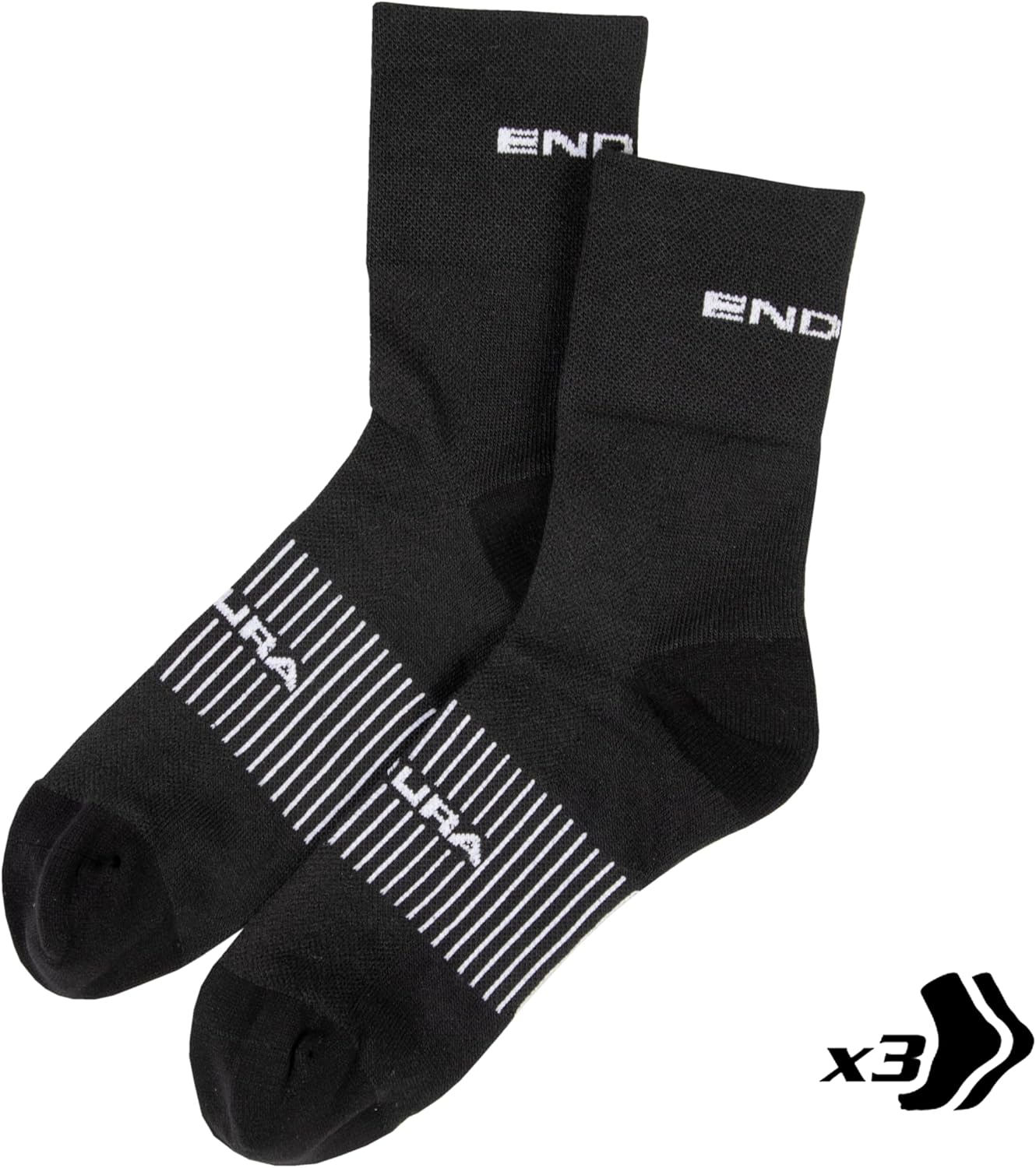 Thumbnail 3 de Endura Men's COOLMAX Race Socks (3-Pack) for Cycling