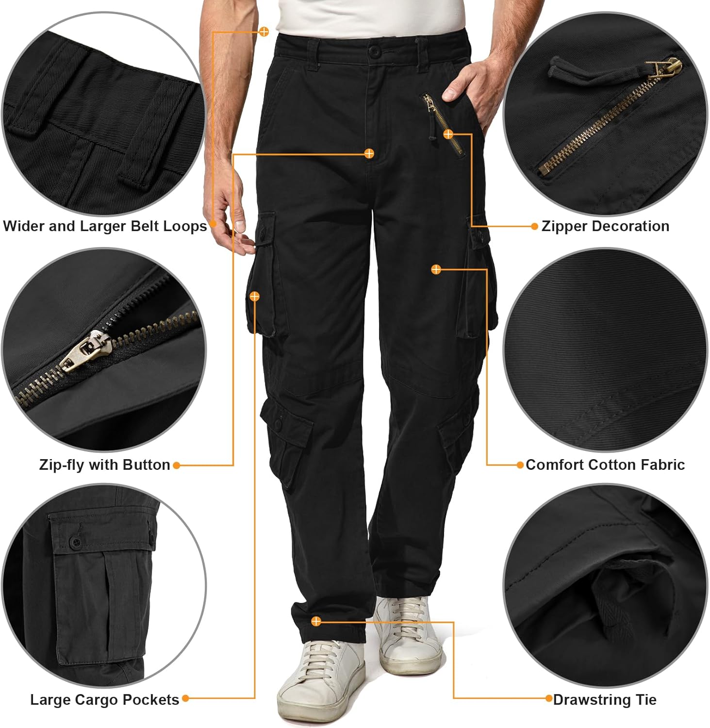 Thumbnail 5 de Jessie Kidden Men's Combat Camo Cargo Trousers – Tactical pants