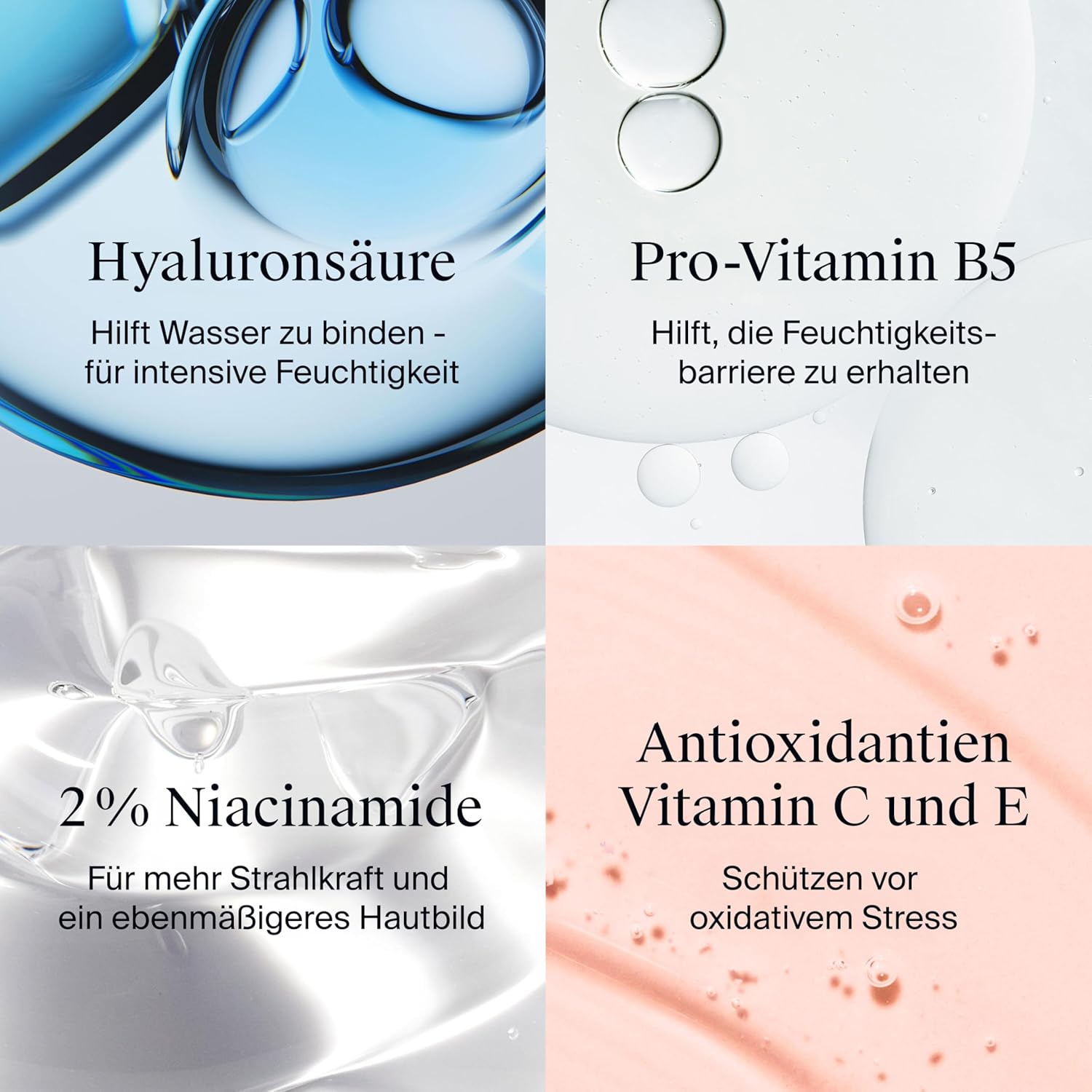 Detalle de Neutrogena Hydro Boost Aqua Fluid LSF 50 – leichte, parfumfreie Tagescreme mit Hyaluronsäure