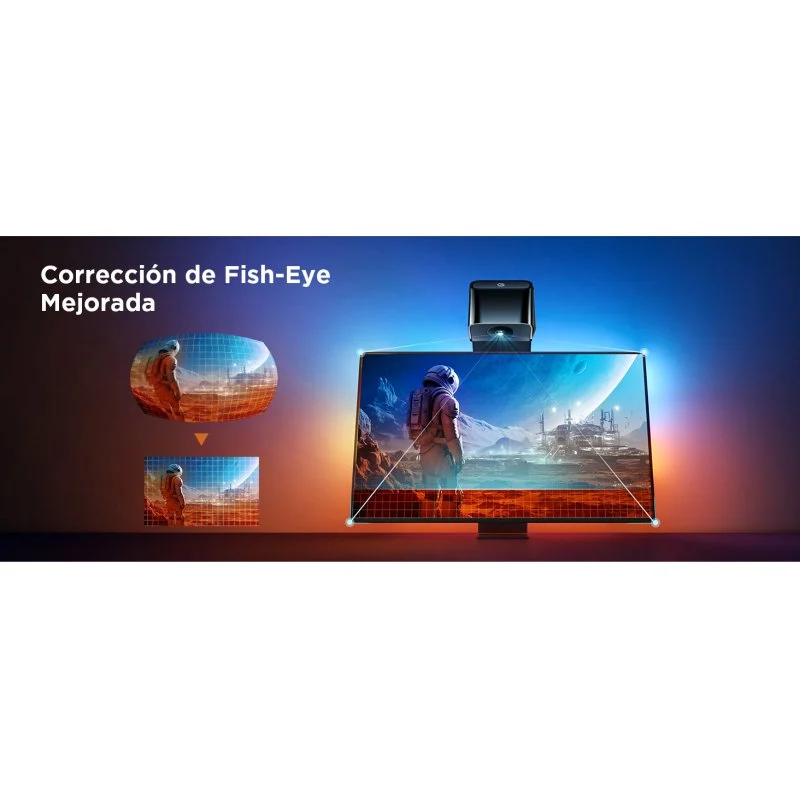 Detalle 2 de Govee TV Backlight 3 Lite: tira LED RGBIC+W con cámara para 55"–65