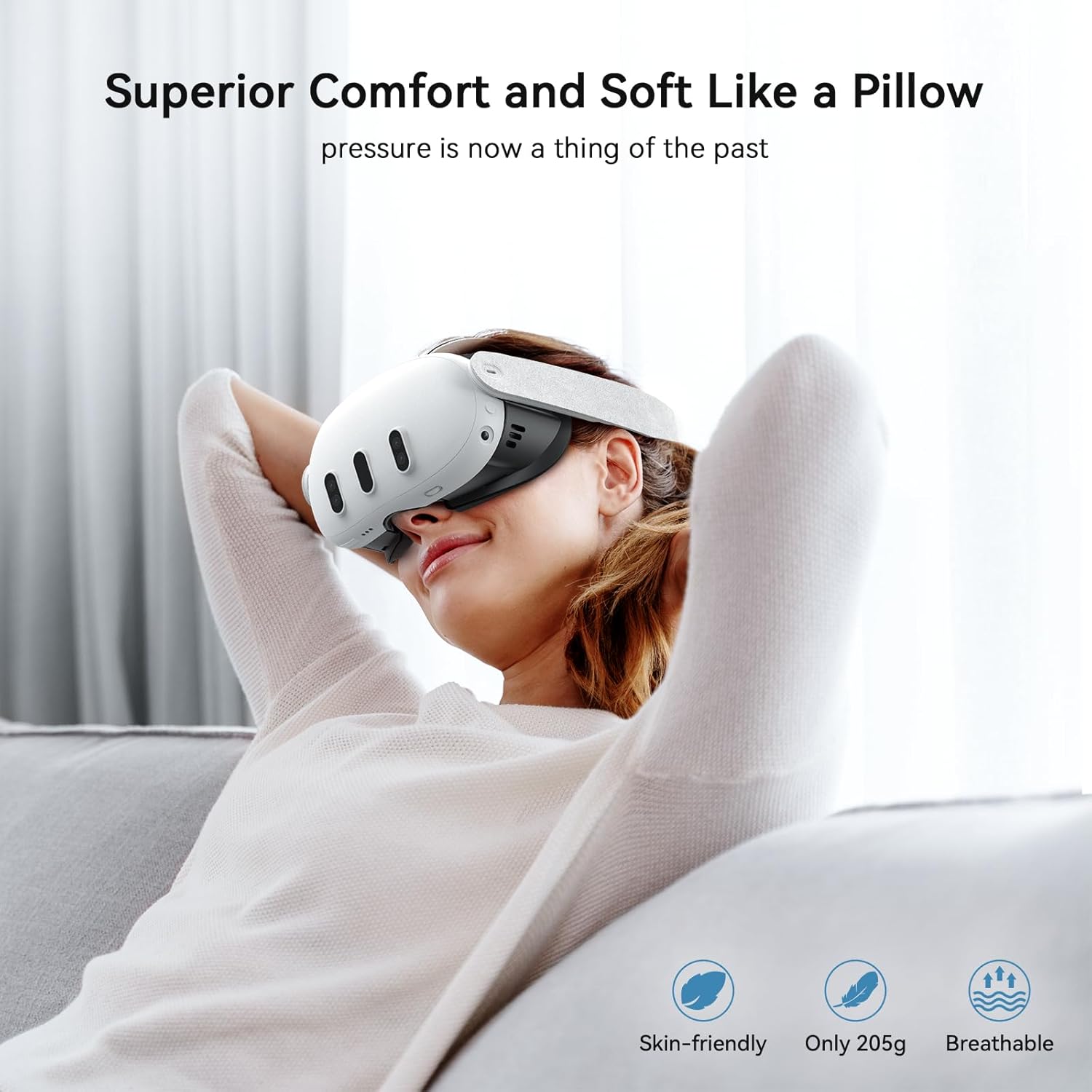 Thumbnail 5 de AMVR Face Cover Pad für Quest 3 mit weichem PU Cushion