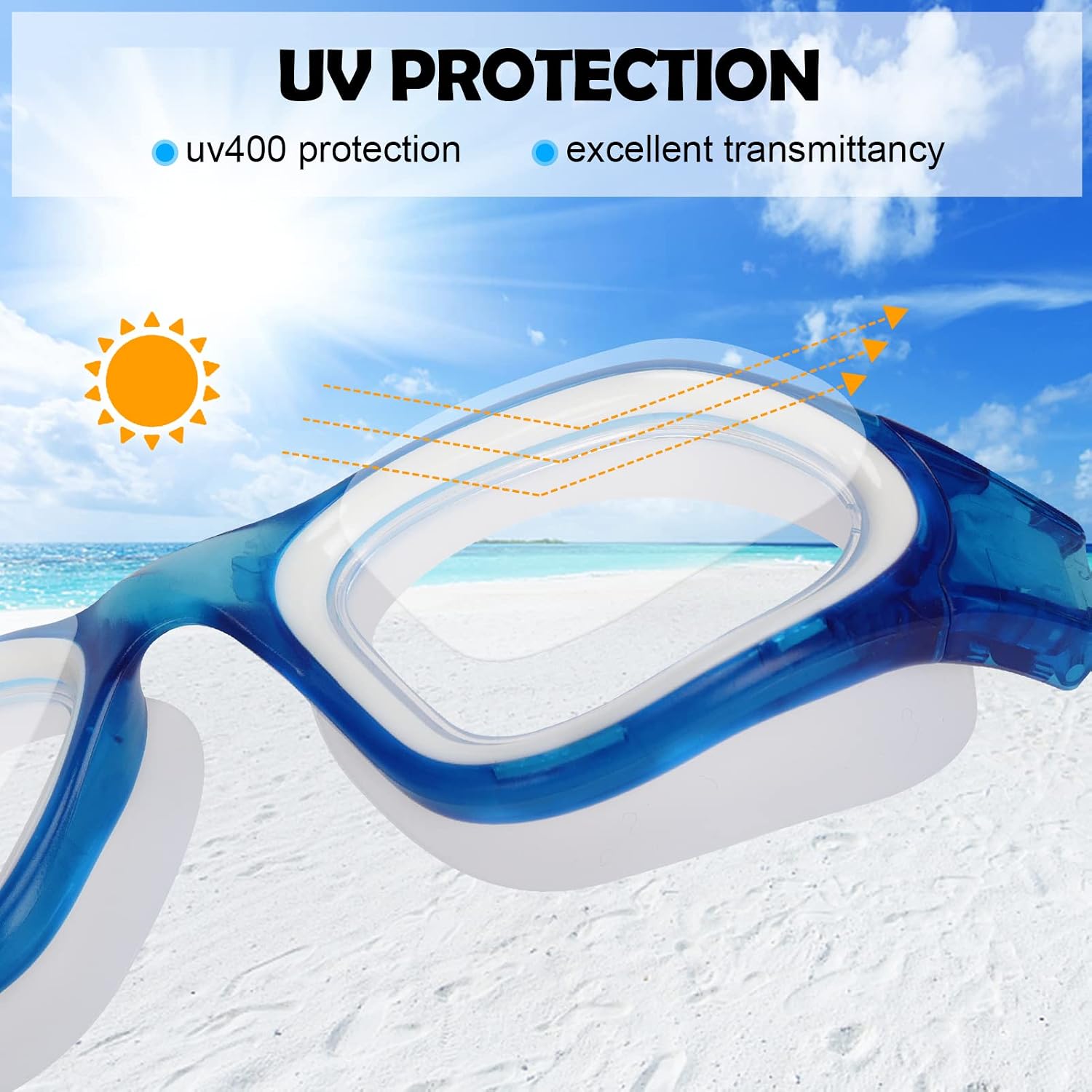 Detalle 2 de Polarized Open Water Swimming Goggles for Adults ⌛