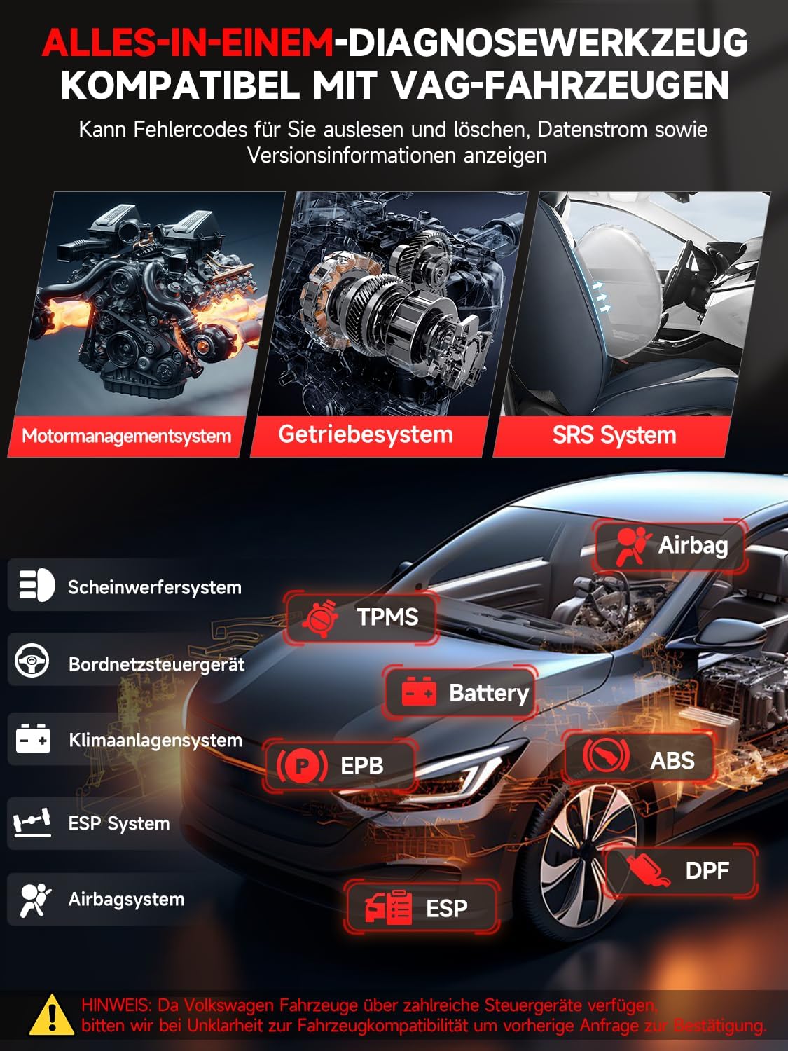 Thumbnail 3 de Ancel OBD2 para VW Audi Skoda Seat diagnóstico