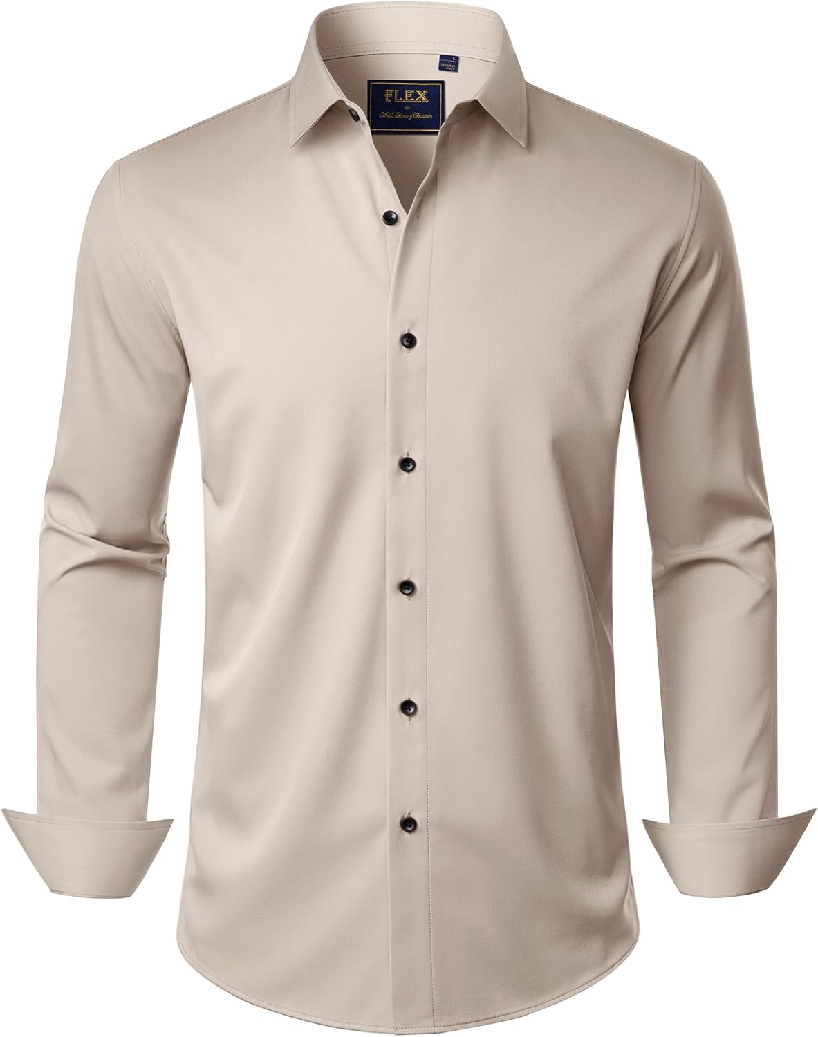 Thumbnail 5 de J.VER Men's Stretch Dress Shirt: Long Sleeve, Solid Button-Down, Versatile for Work and Occasions