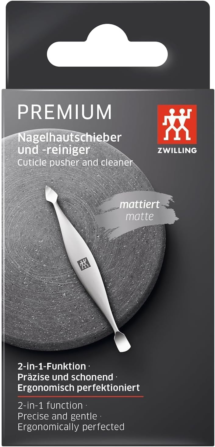 Detalle 2 de ZWILLING Premium Silver 90mm Cuticle Pusher and Nail Cleaner in Satin Stainless Steel