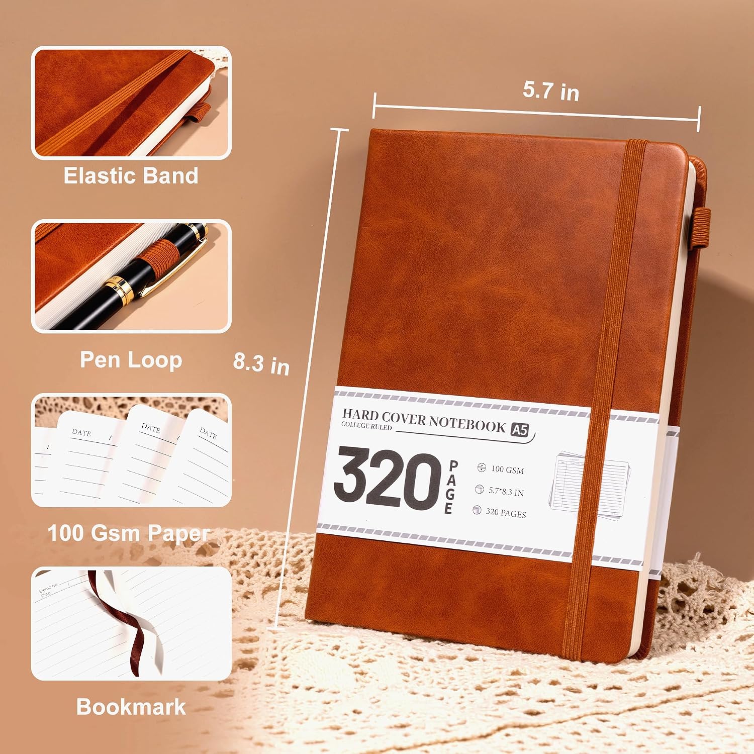 Detalle 2 de CAGIE Journal Notebook A5