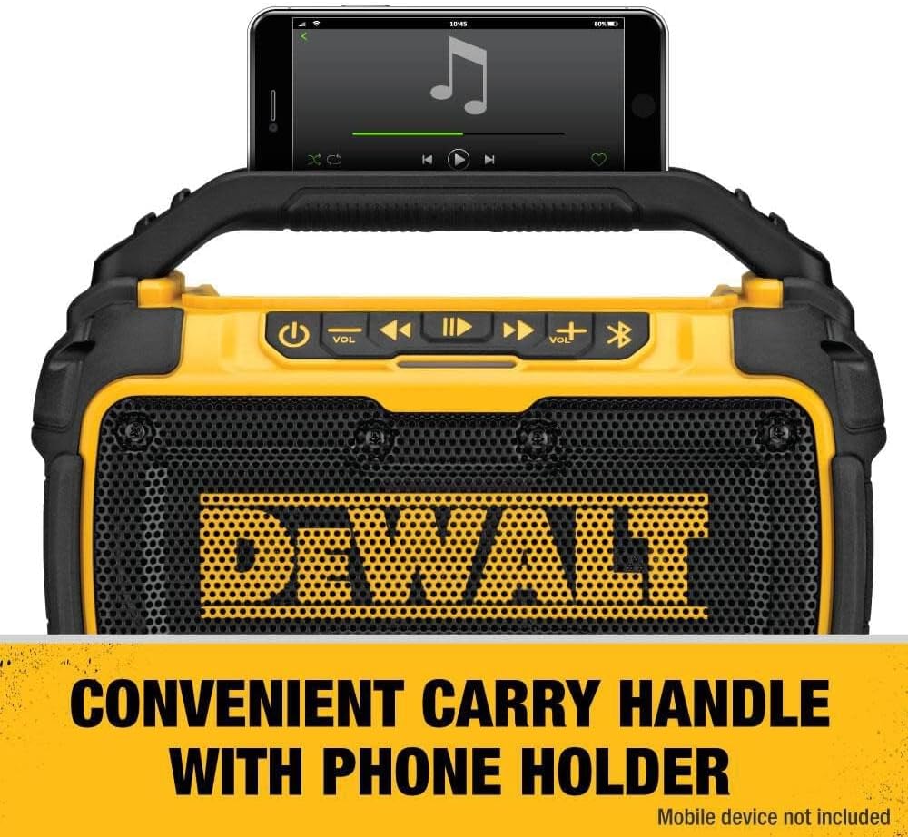 Detalle 2 de DEWALT DCR010 Bluetooth Jobsite Speaker 100 ft