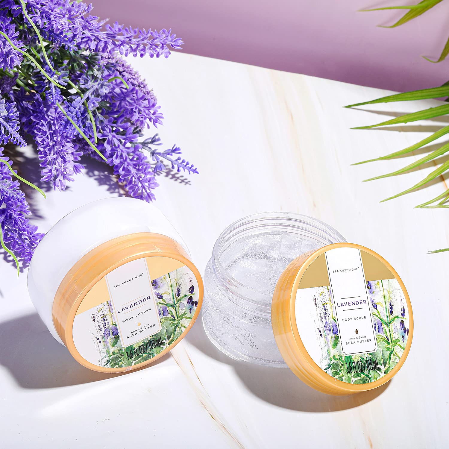 Detalle 2 de SPA LUXETIQUE Geschenkset mit Lavendelduft (12-teilig) – Spa Natural für Freundin