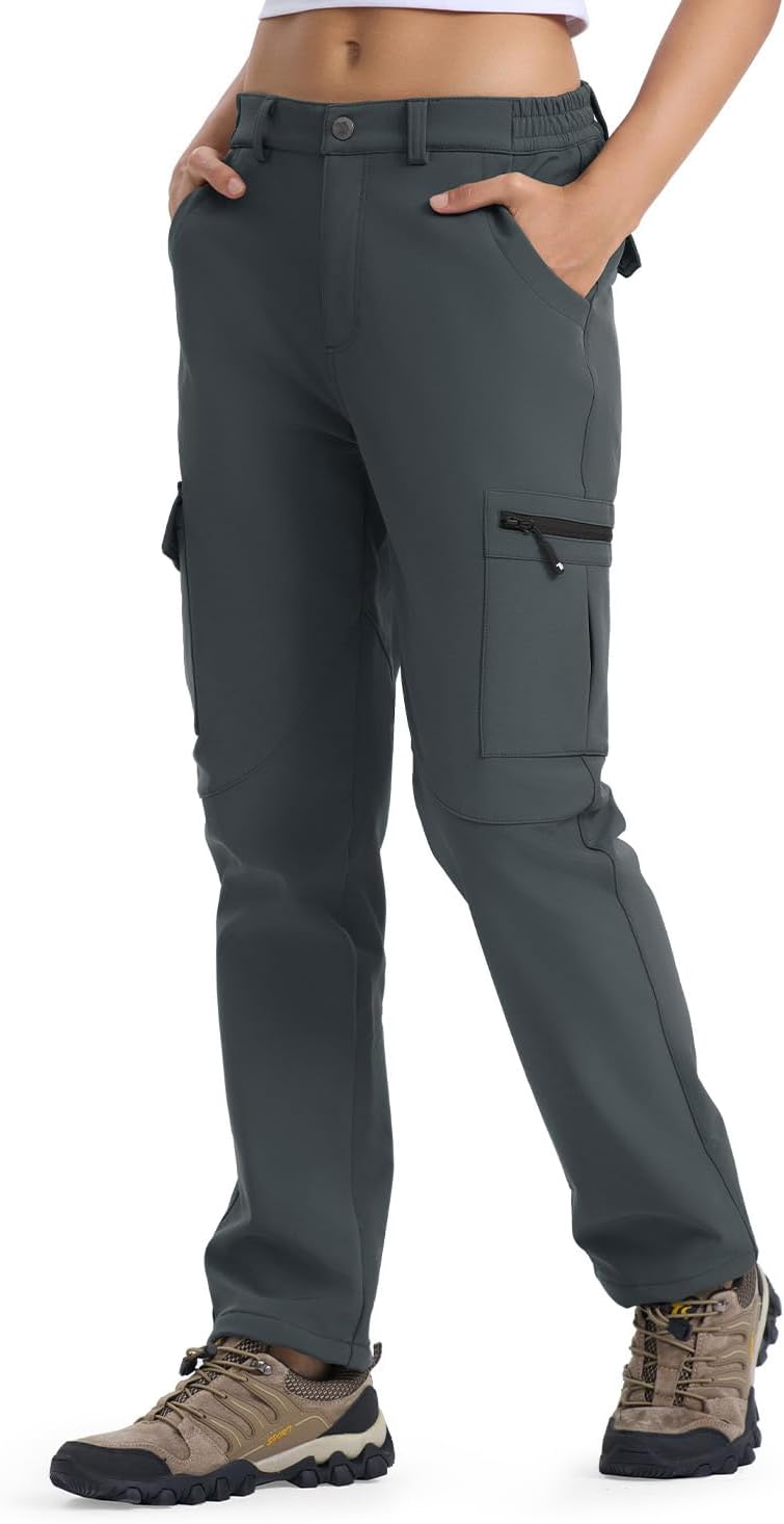 Thumbnail 3 de BGOWATU Women's Waterproof Snow Pants, Fleece-Lined with 6 Pockets