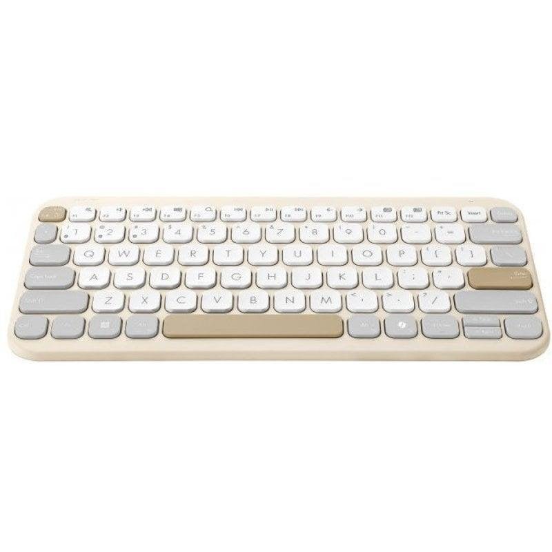 Detalle de Asus Marshmallow KW100: Teclado inalámbrico ultrafino 75% con teclas scissor