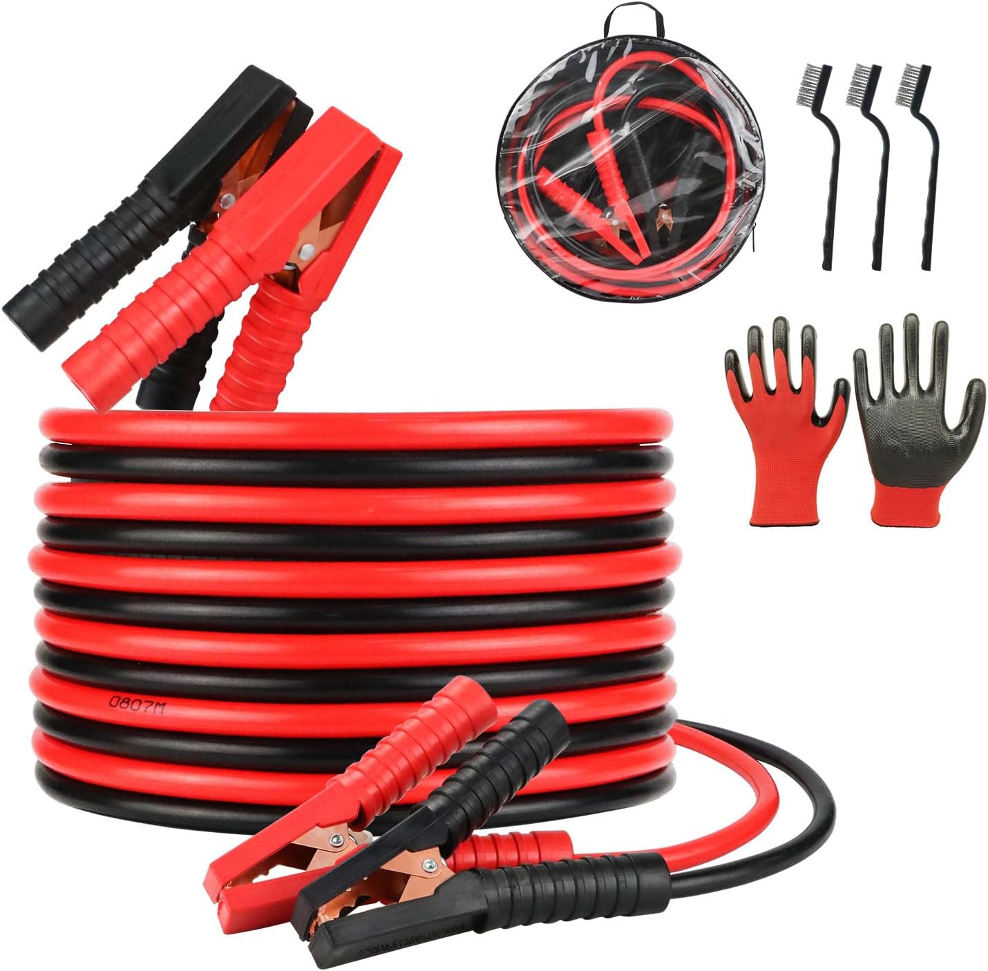 Thumbnail 6 de Jump Leads Car Van Battery Jumper Cables 2000A 4m