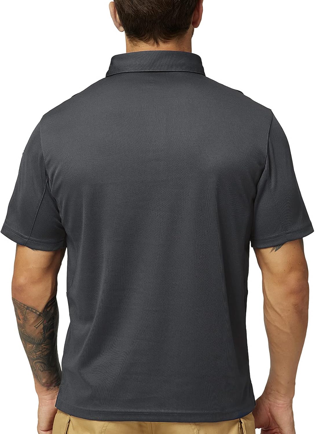 Thumbnail 1 de MIER Men’s Outdoor Performance Tactical Polo Shirts (Short & Long Sleeve), Moisture-Wicking