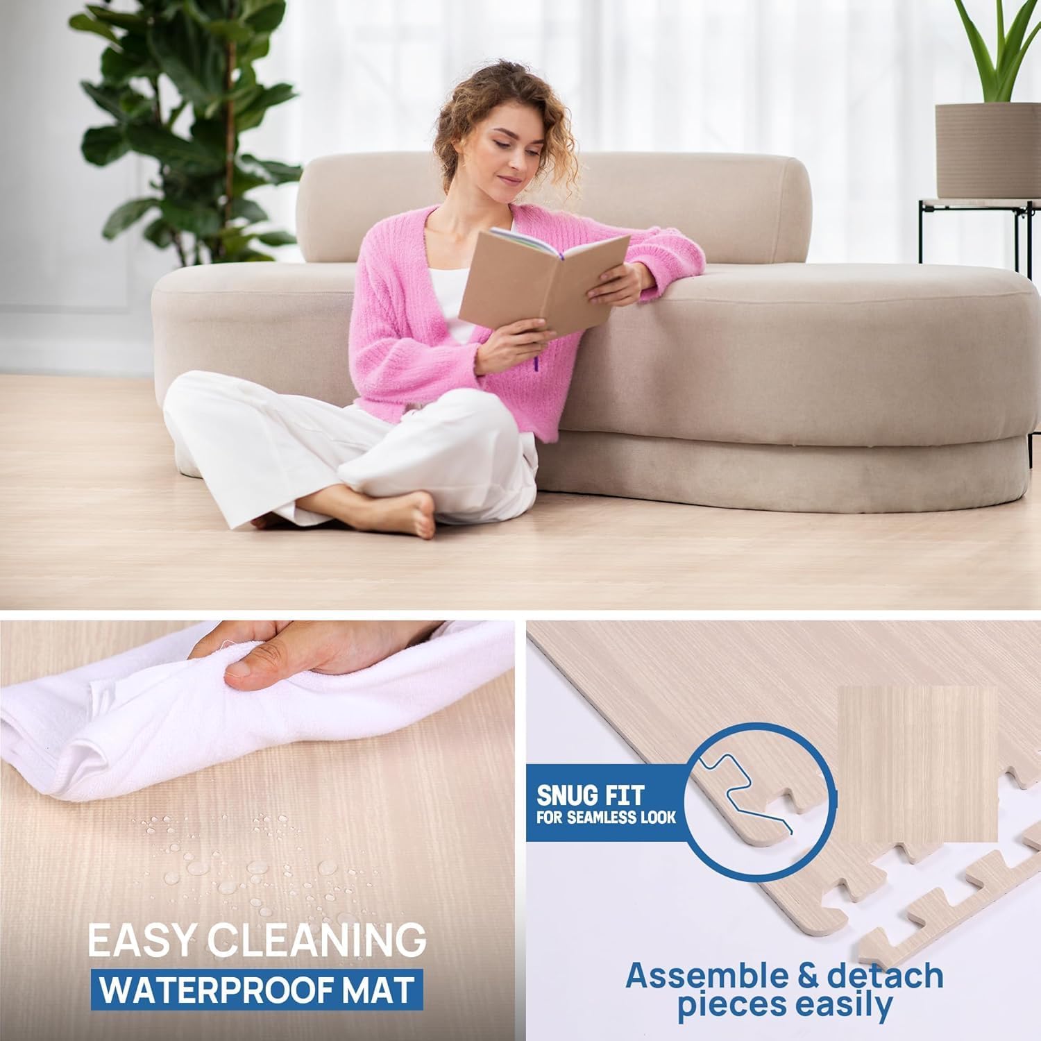 Detalle 2 de Yes4All interlocking foam floor tiles, EVA