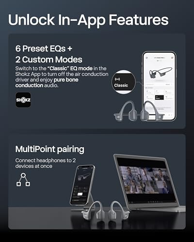 Thumbnail 8 de SHOKZ OpenRun Pro 2 Bone Conduction Bluetooth Headphones — Black