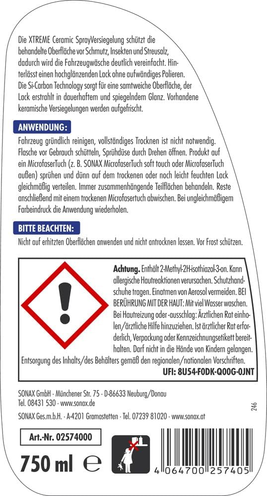 Thumbnail 1 de SONAX XTREME Ceramic SprayVersiegelung 750 ml