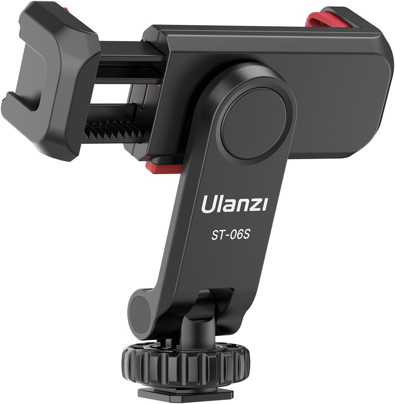 Detalle de ULANZI ST-06S Phone Tripod Mount with 360° Rotation and Dual Cold Shoes