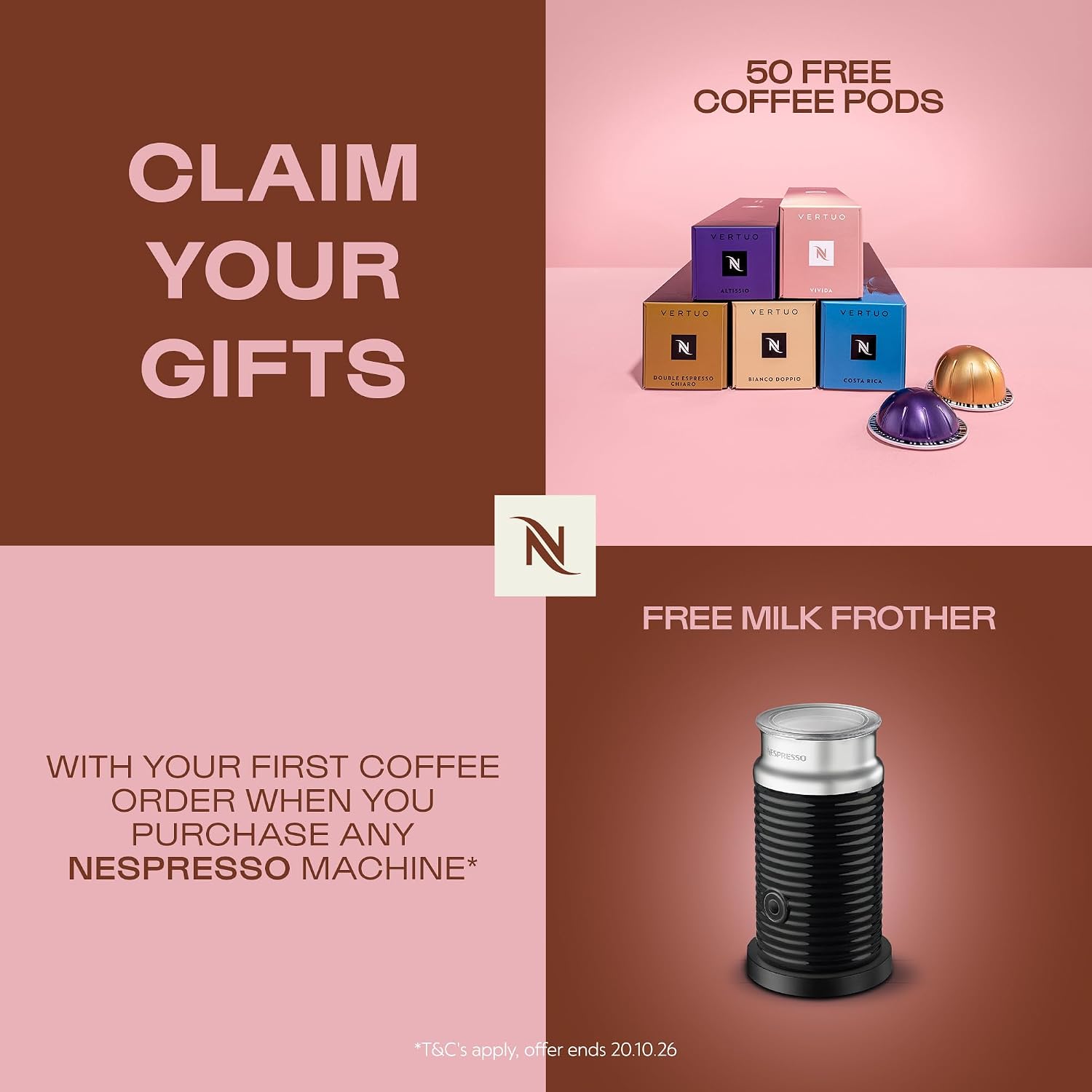 Thumbnail 1 de Nespresso Vertuo Next ENV120.BM (Matt Black) capsule coffee machine with 5–7 cup sizes