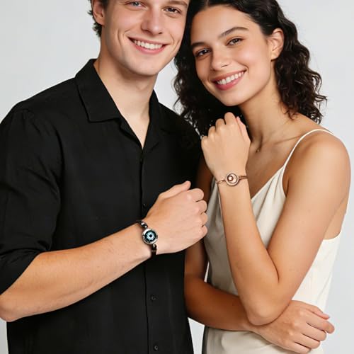 Detalle de TOTWOO Bracelet Connecté Duo Vibrant pour Couple Amoureux à Distance