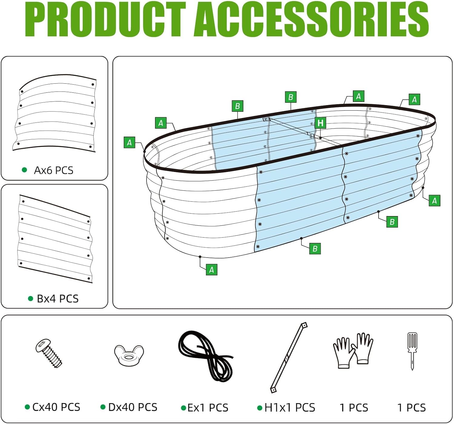 Thumbnail 3 de SnugNiture Raised Garden Bed, Galvanized Steel
