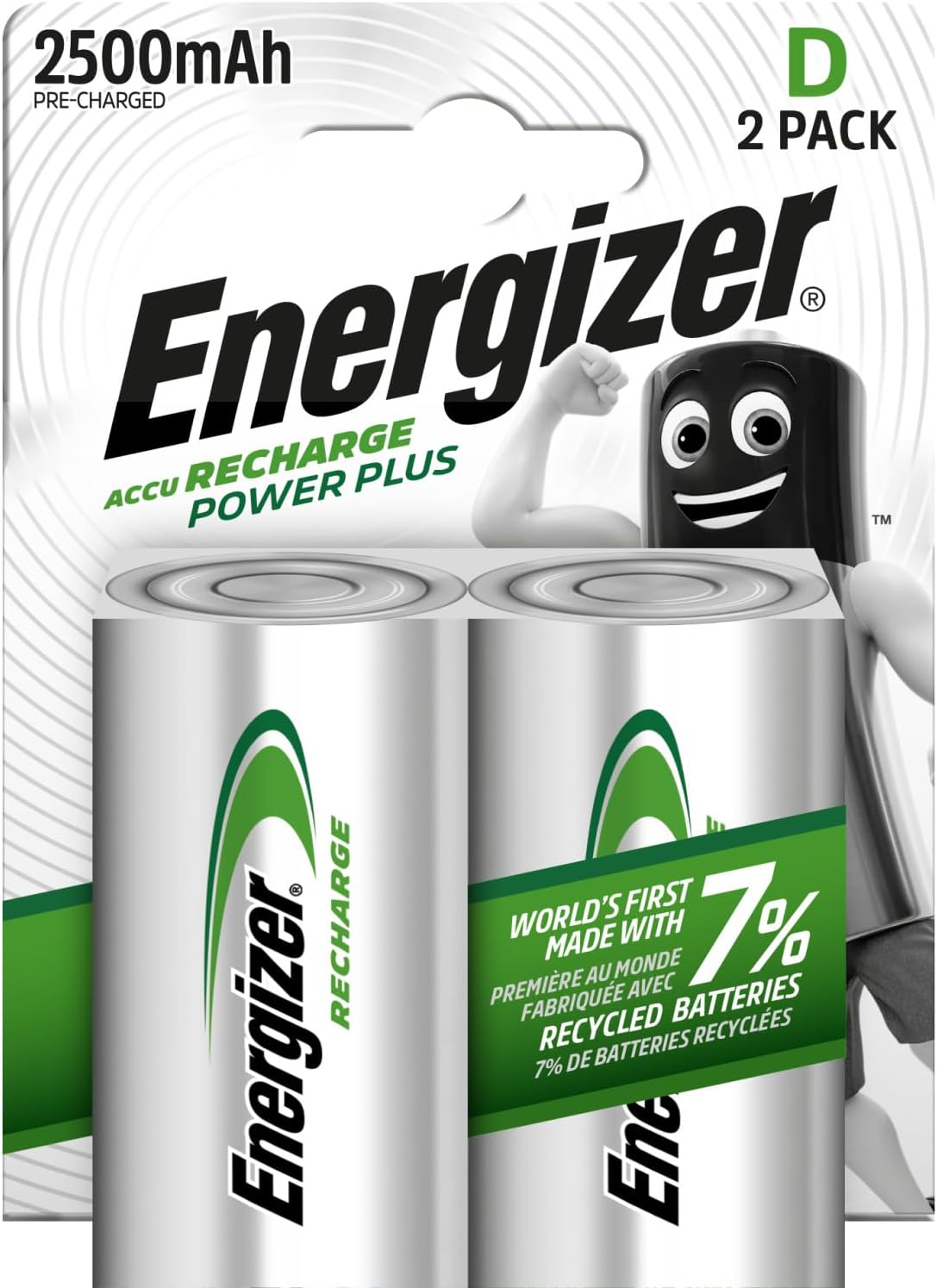Energizer Recharge Power Plus pile 2500 mAh ♻