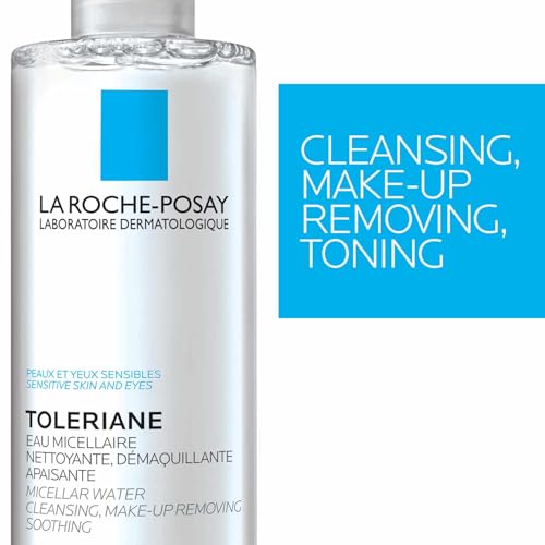 Detalle de La Roche-Posay Micellar Water Makeup Remover for Sensitive Skin – 13.52oz