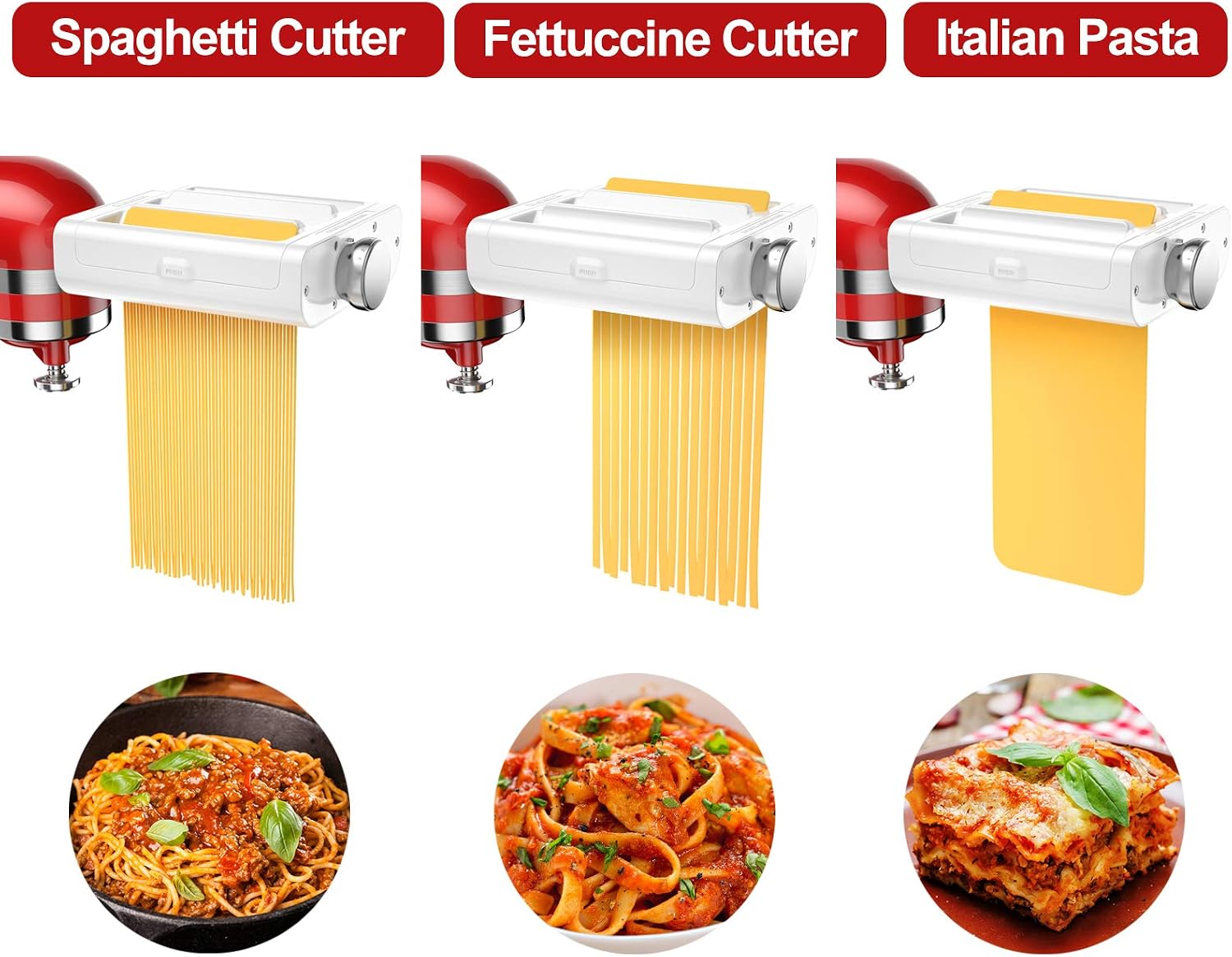 Detalle 1 de RETHONE Pasta Maker Attachment, 3-in-1