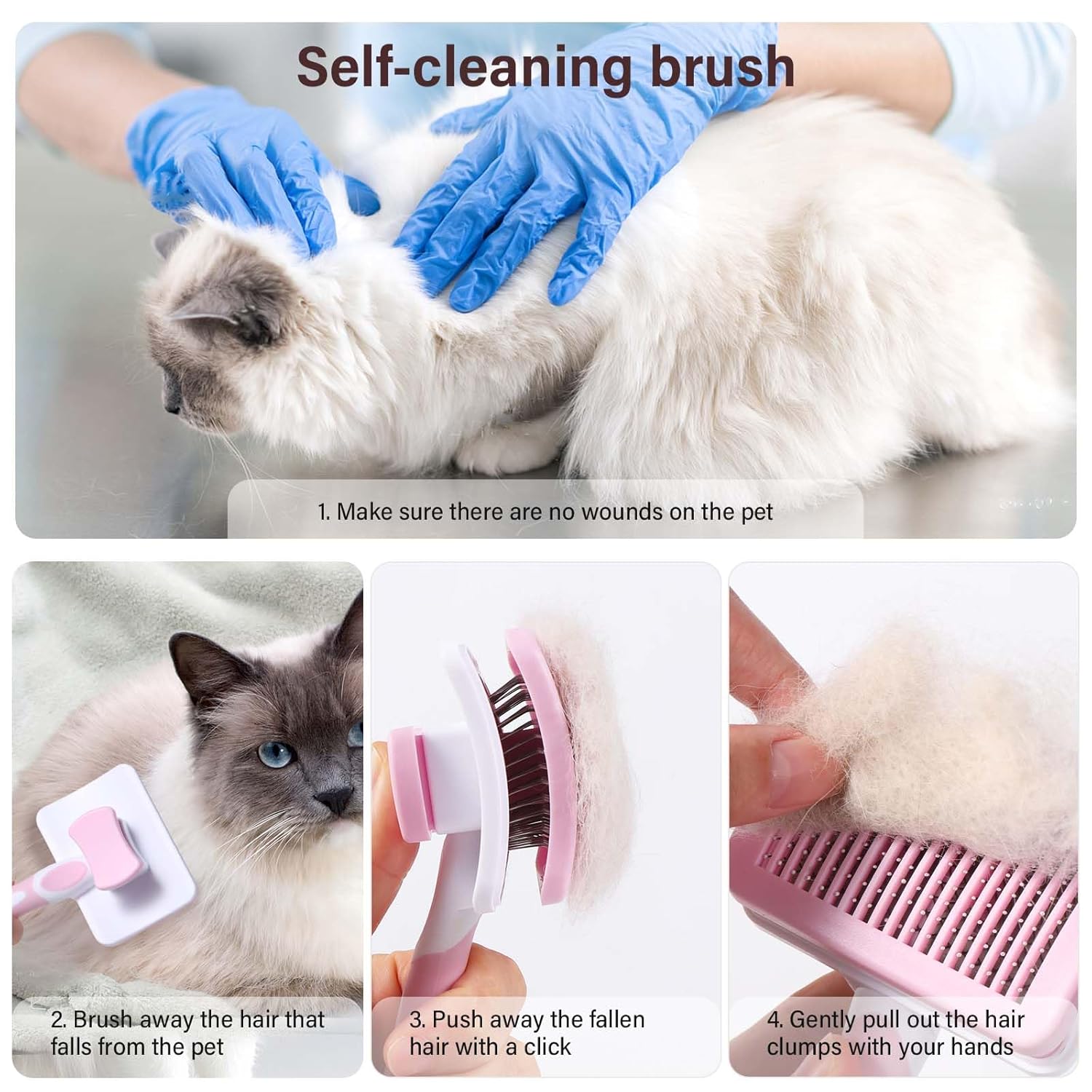 Thumbnail 2 de Vinabo Selbstreinigende Hundebürste 1 Stück