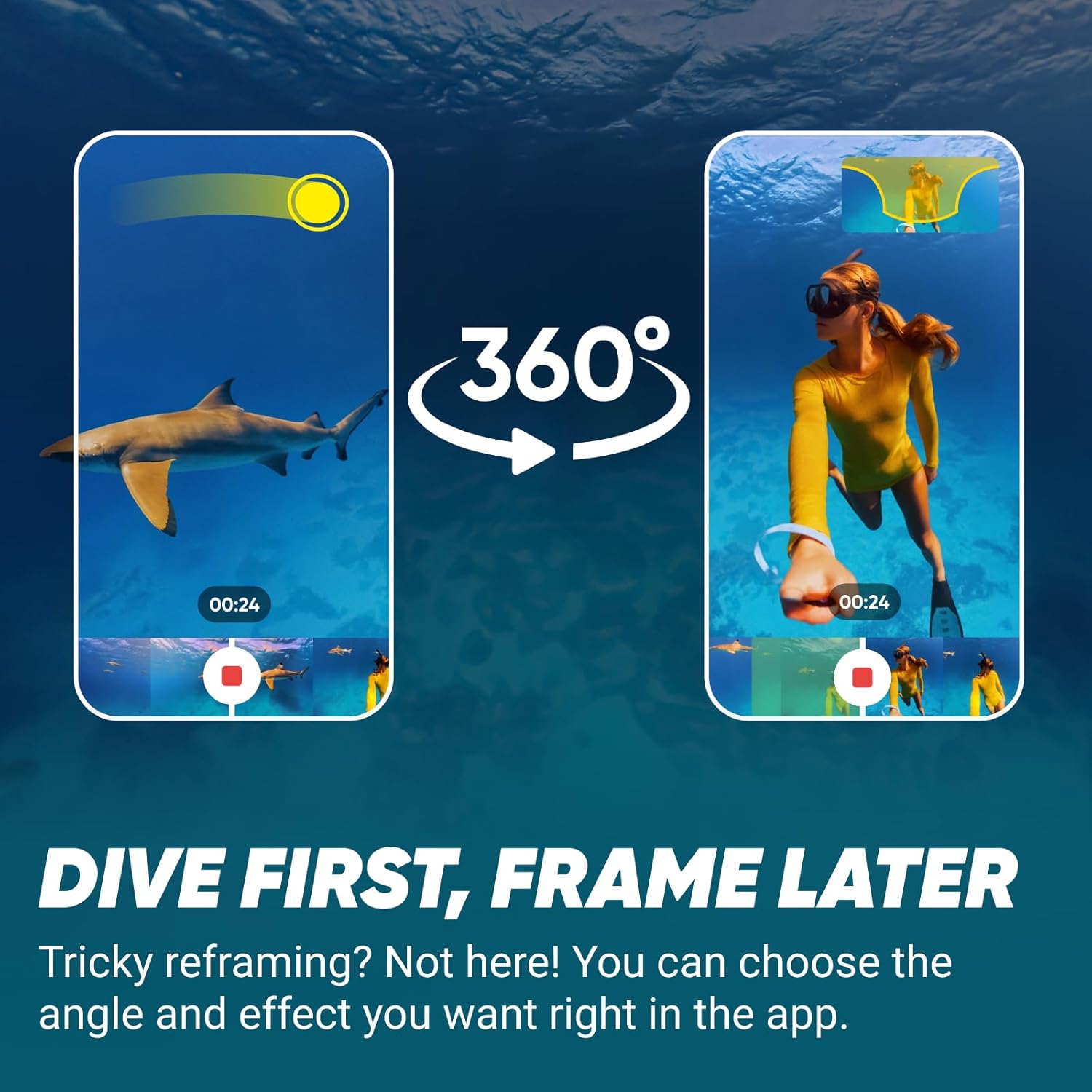 Thumbnail 3 de Insta360 X4 Invisible Dive Bundle: 8K 360 Video, 4K Action Lens, and Pro-Grade Stabilization