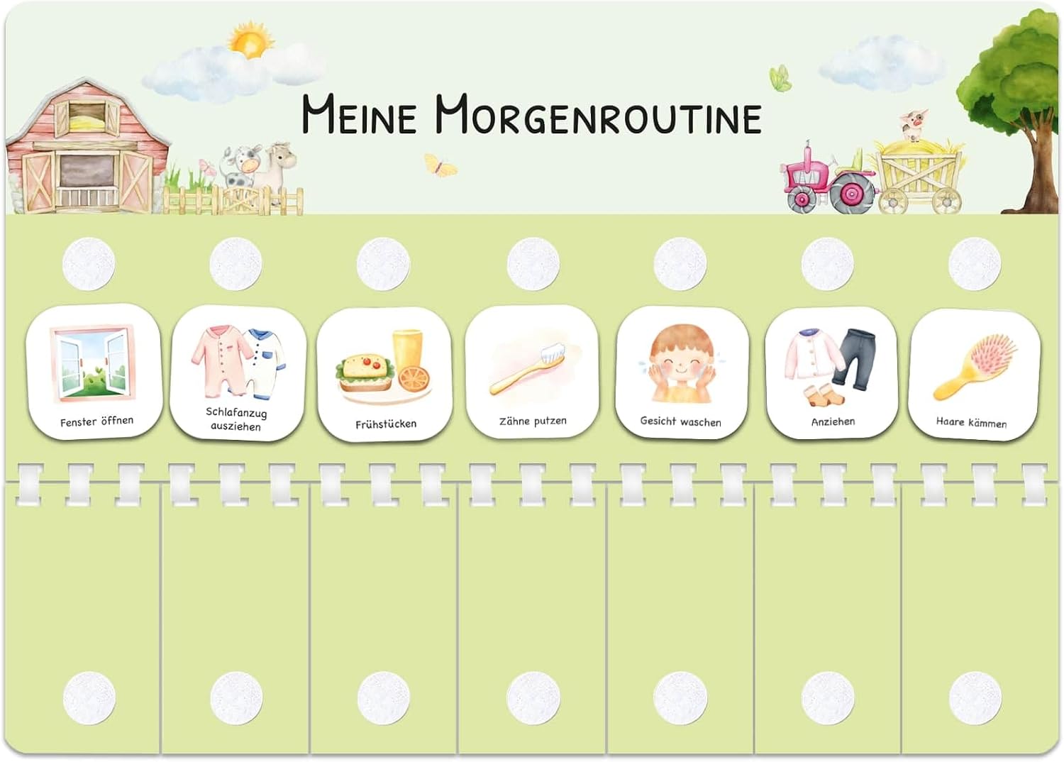 Thumbnail 6 de Routine Planer Kinder für Morgen- und Abendroutine – Montessori Planer mit 105 Symbolkarten