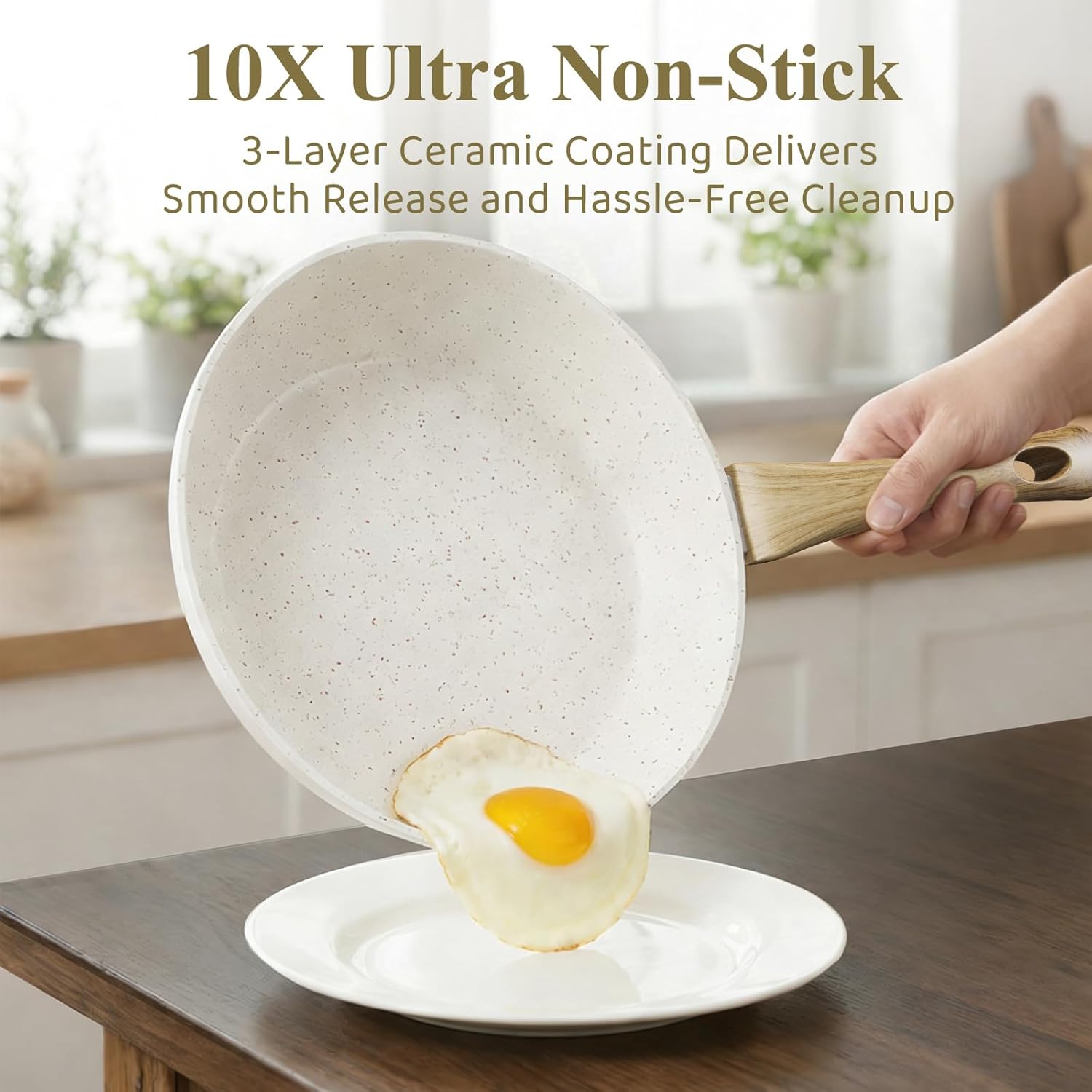 Thumbnail 1 de Bazova 25-Piece Nonstick Titanium-Reinforced Ceramic Cookware Set
