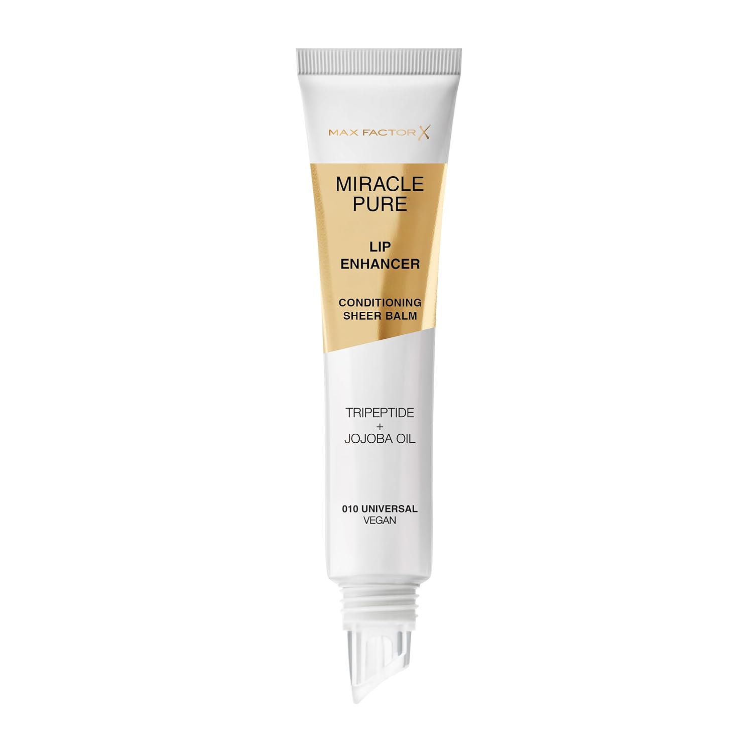 Detalle 2 de Max Factor Miracle Pure Lip Enhancer 010 Universal – feuchtigkeitsspendender Lipgloss mit Jojobaöl & Tripeptiden