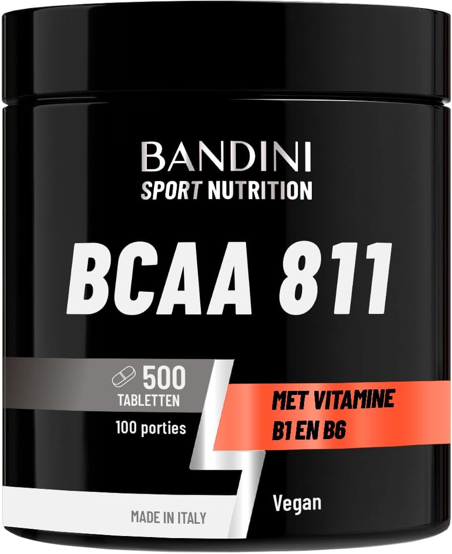Detalle de BANDINI BCAA 8.1.1 aminozuurtabletten, 500 tabletten met vitamine B1 en B6