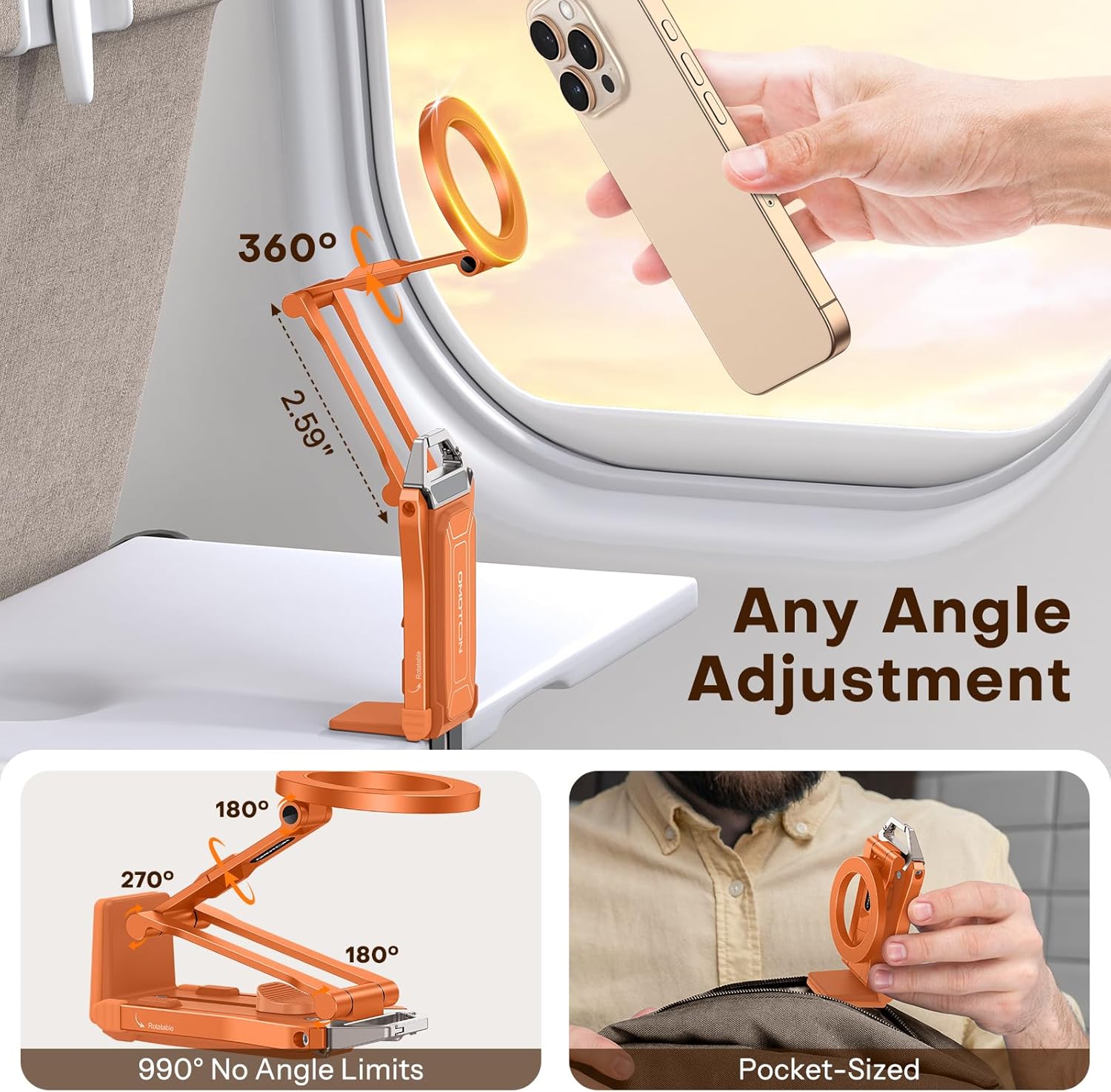 Thumbnail 4 de OMOTON MagSafe Tripod Mount 9in