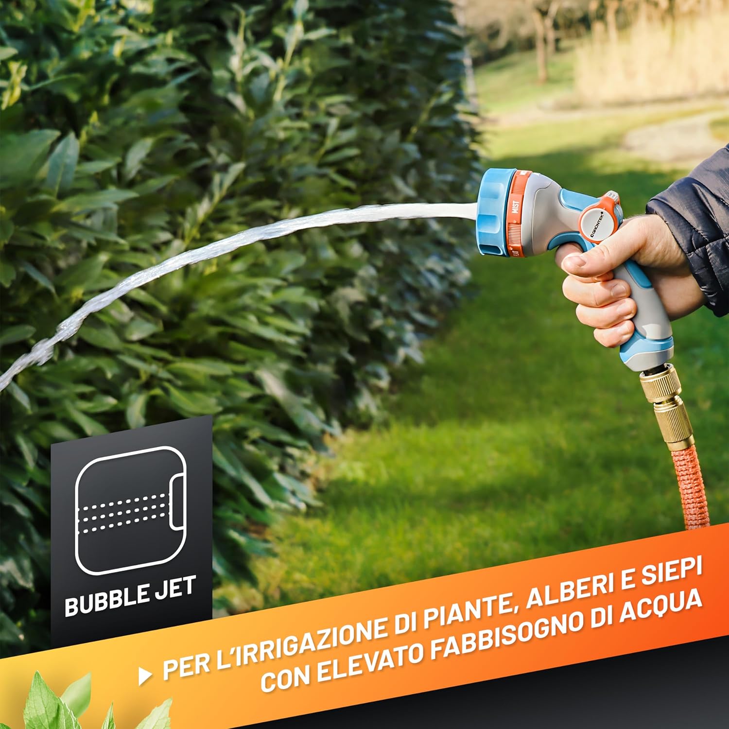 Thumbnail 3 de GRÜNTEK Pistola Irrigazione Acqua Giardino con 5 Spruzzi – Leggera, Ergonomica e Universale