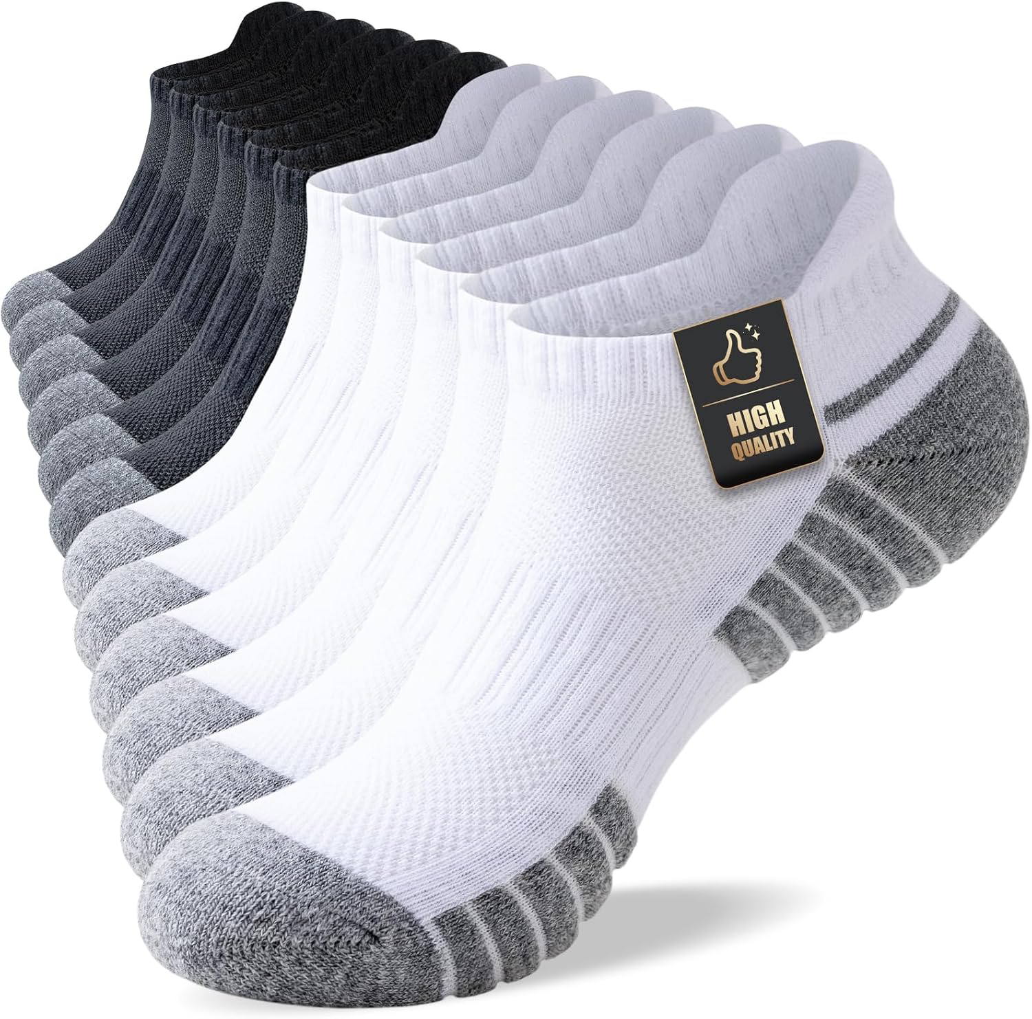 Detalle de SockWaddles Trainer Socks (6-pack) – Breathable ankle training socks with cushion and arch support
