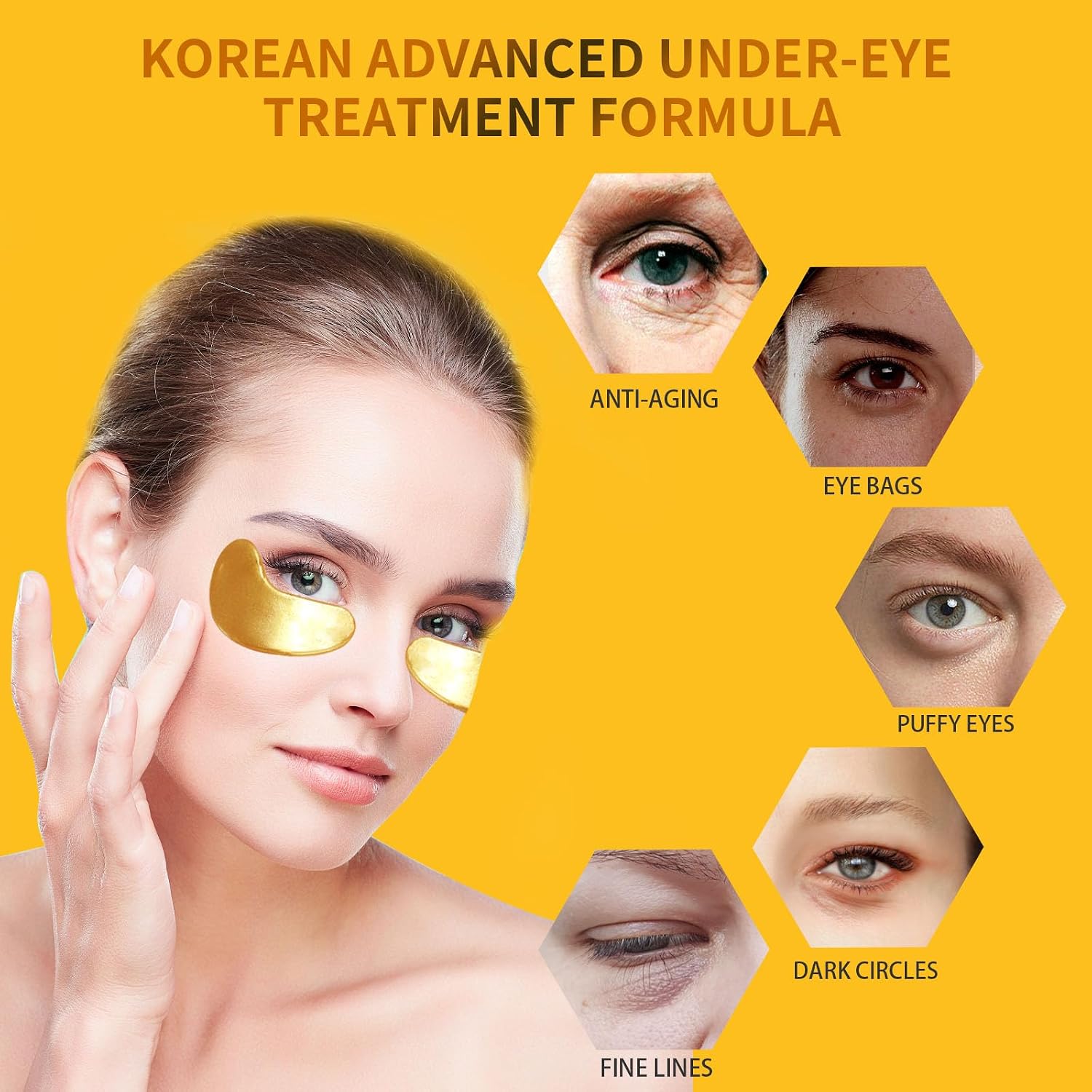 Detalle 2 de 24K Gold Under Eye Patches 30 Pairs