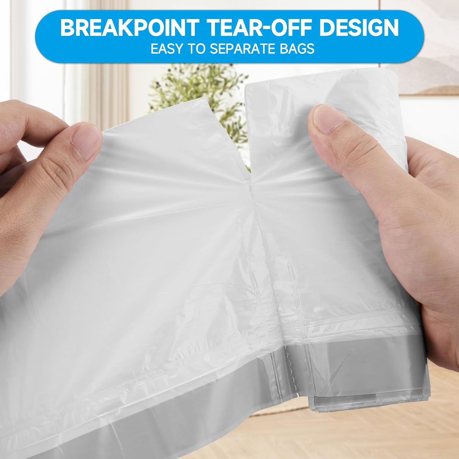 Thumbnail 4 de Ryobyo 8-Gallon Drawstring Trash Bags, 1.5 Mil HDPE, Unscented, 90-Count