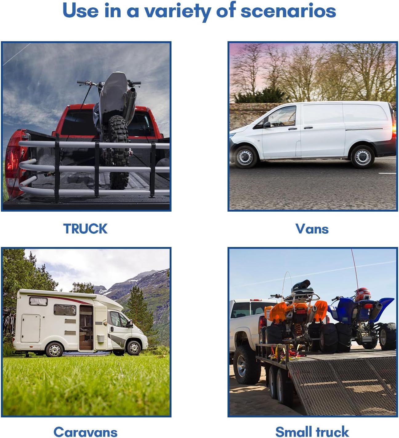 Thumbnail 5 de Binario Aereo in Alluminio 4x1 m – Set di binari airline semicircolari con 8 fermaglio per camper e camion