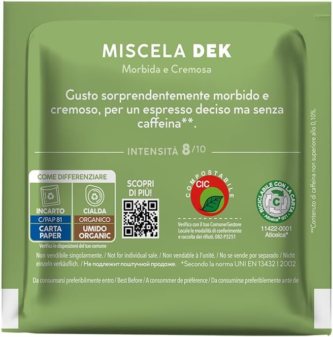 Thumbnail 2 de Caffè Borbone Dosette Compostable Dek – Mélange décaféiné ESE, 100 dosettes