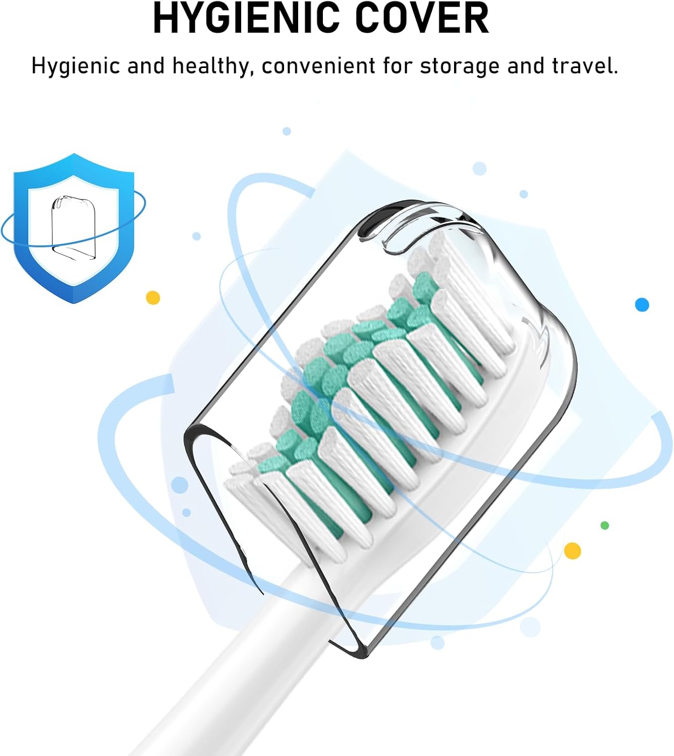 Detalle de ELFIN Sonicare Replacement Toothbrush Heads, 16-Pack