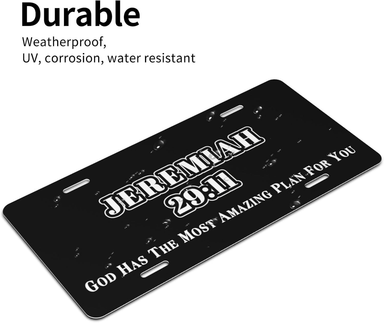 Detalle de Jeremiah 29:11 Decorative License Plate, 12 × 6 Inch